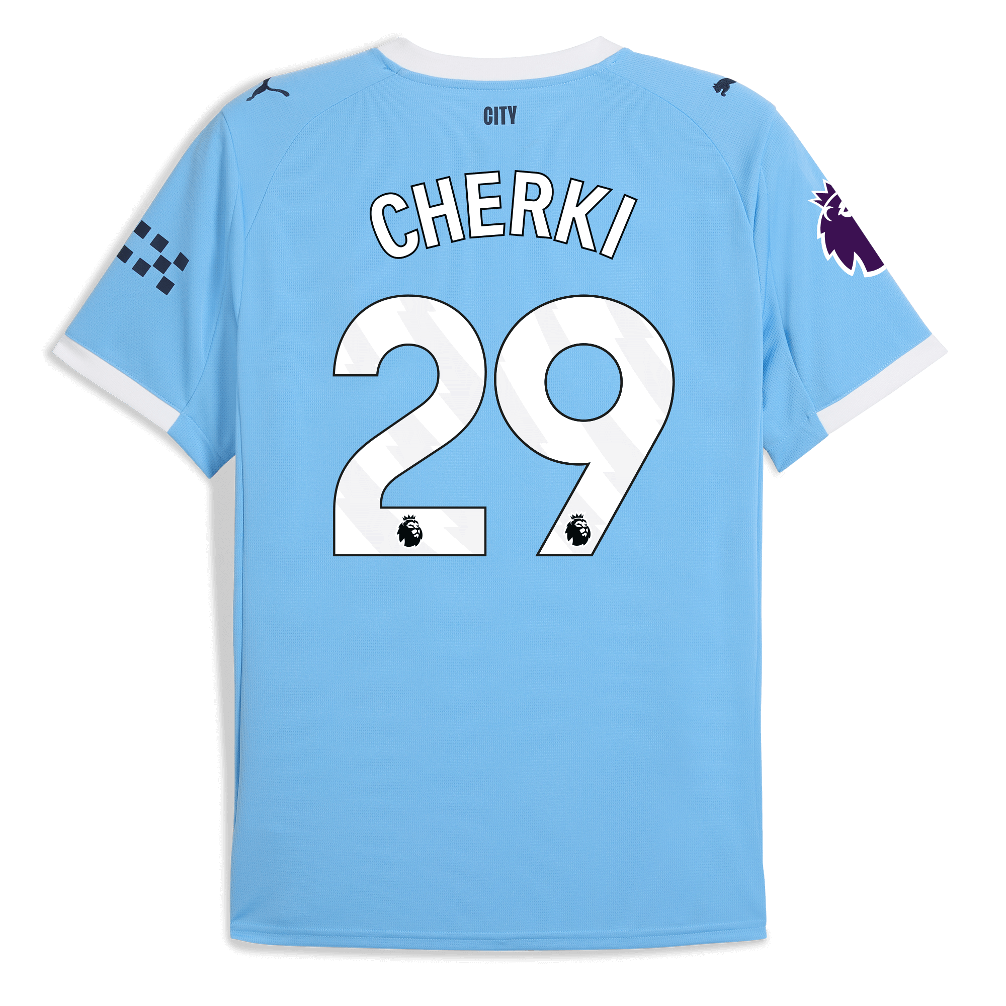 Manchester City kids manchester city premier league home jersey 202526 with cherki 29 printing Collection - ManchesterCitystore.com