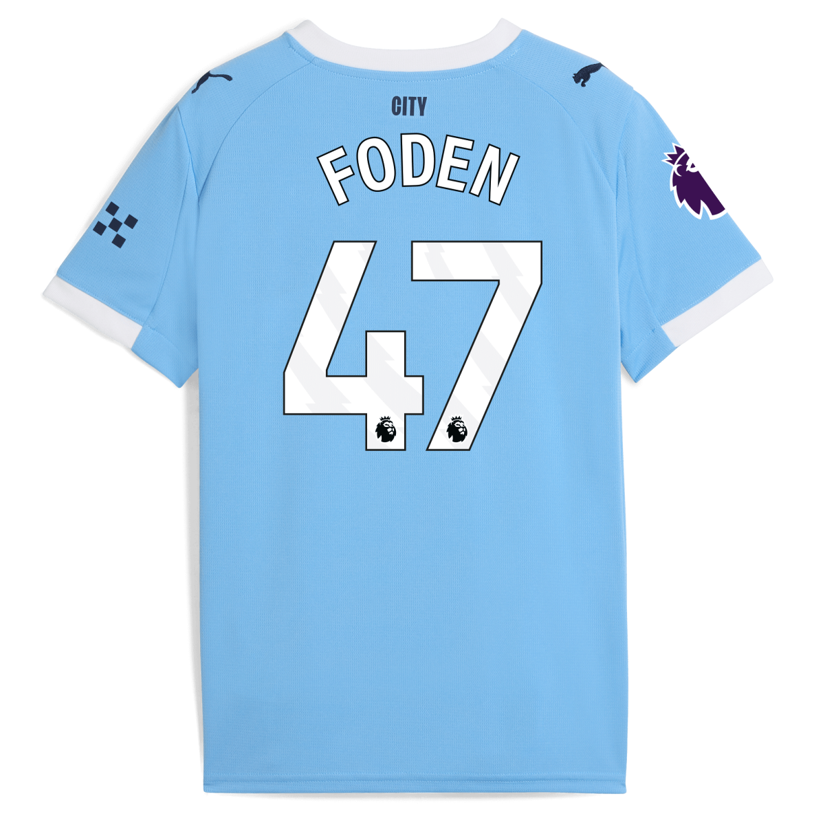 Manchester City kids manchester city premier league home jersey 202526 with foden 47 printing Collection - ManchesterCitystore.com