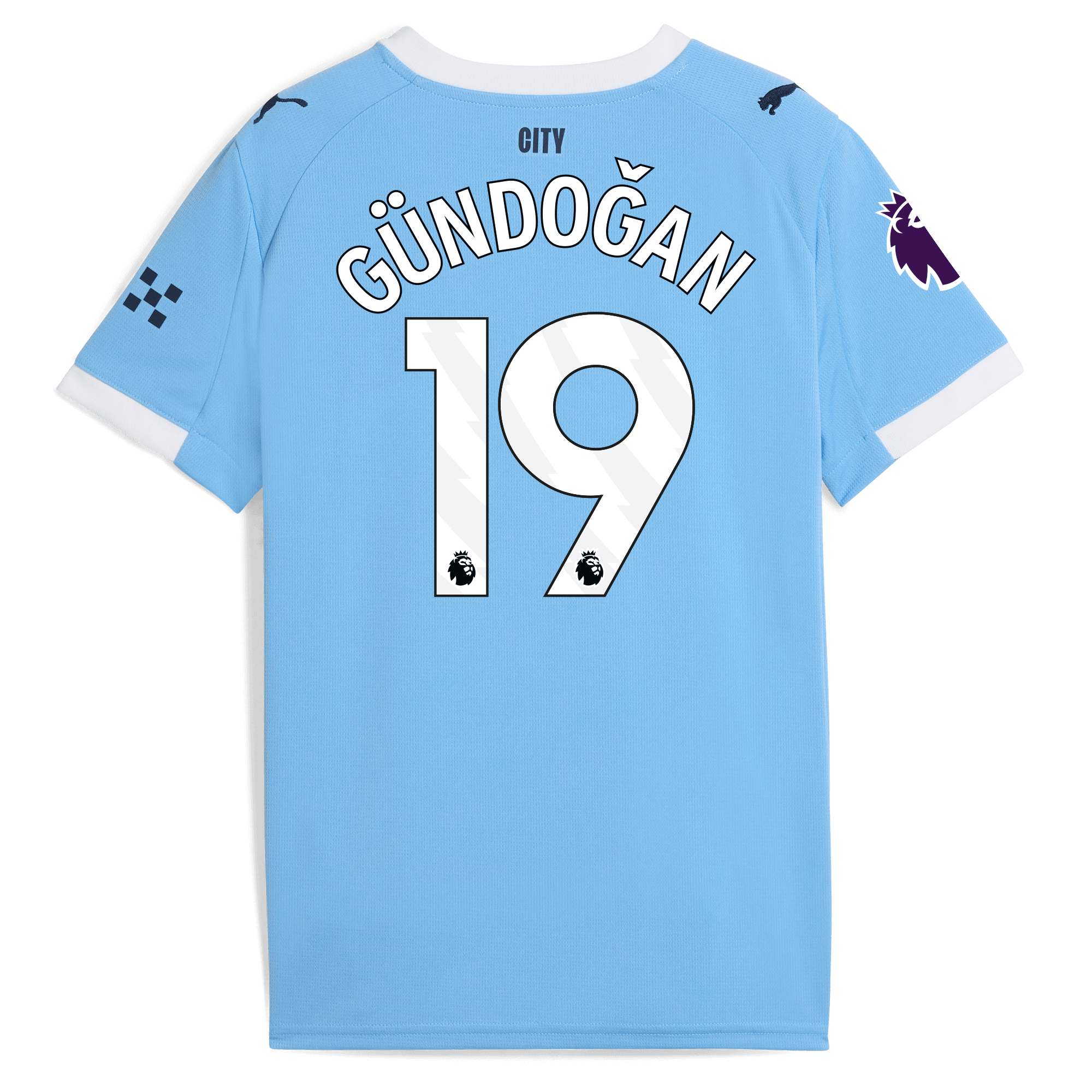 Manchester City kids manchester city premier league home jersey 202526 with gundogan 19 printing Collection - ManchesterCitystore.com