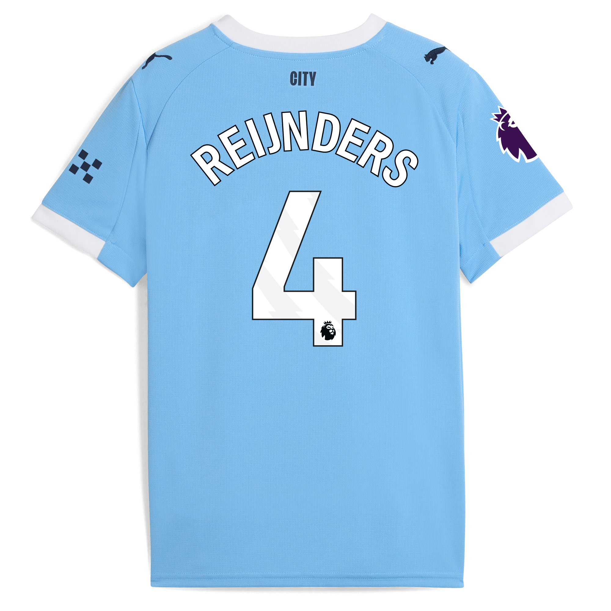 Manchester City kids manchester city premier league home jersey 202526 with reijnders 4 printing Collection - ManchesterCitystore.com