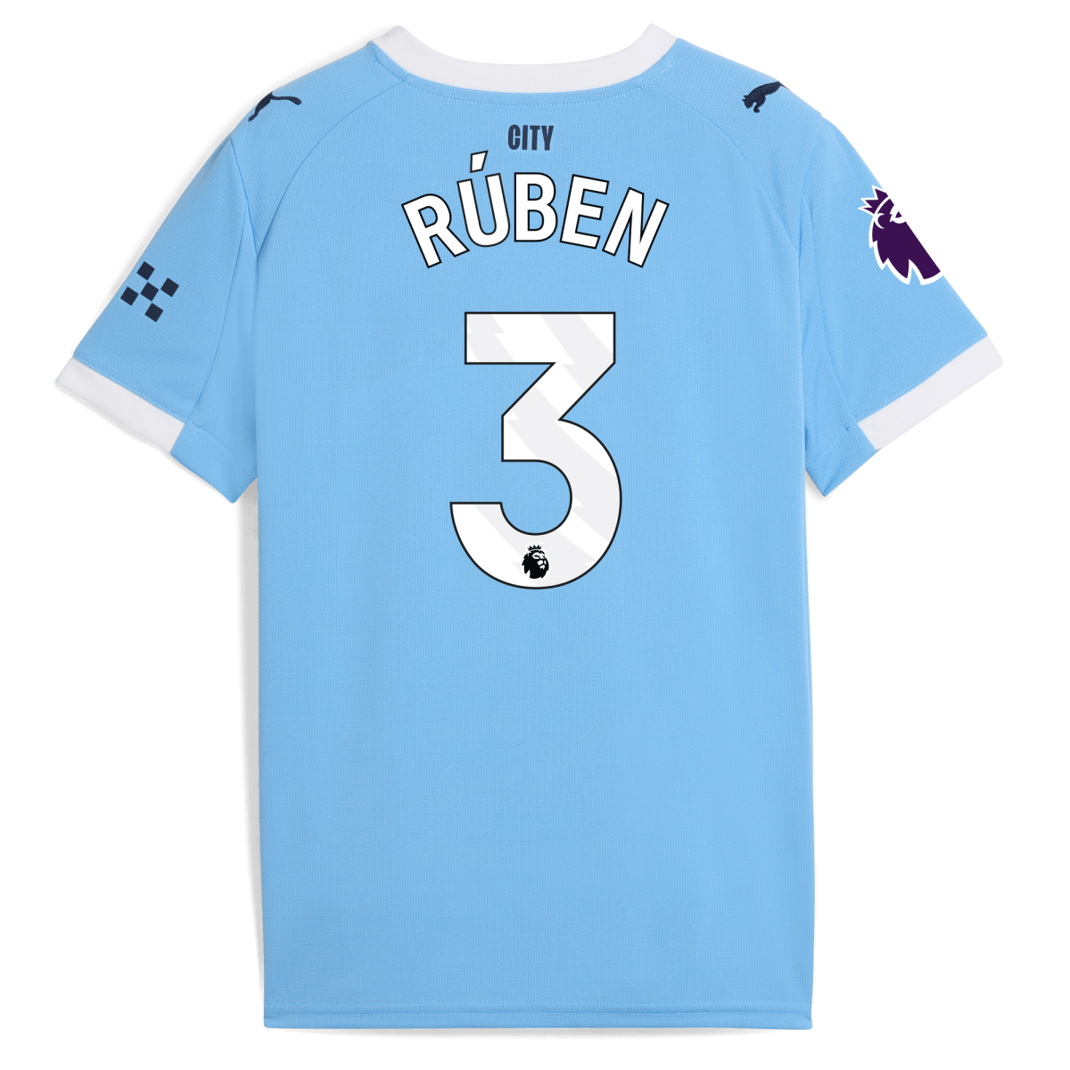 Manchester City kids manchester city premier league home jersey 202526 with ruben 3 printing Collection - ManchesterCitystore.com