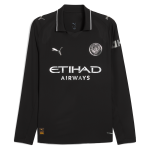 Manchester City manchester city authentic away long sleeve jersey black 202526 Collection - ManchesterCitystore.com