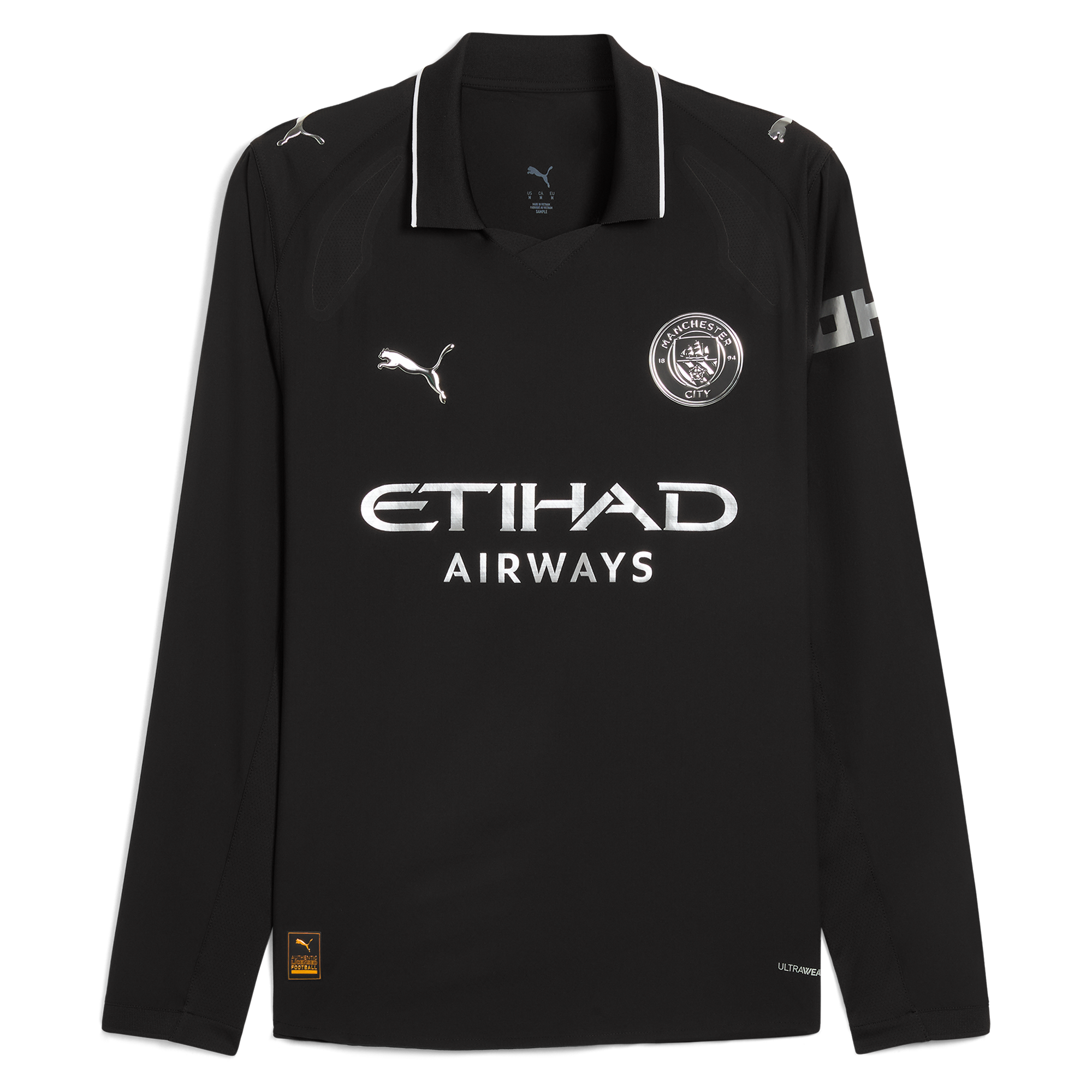 Manchester City manchester city authentic away long sleeve jersey black 202526 Collection - ManchesterCitystore.com
