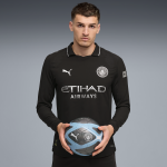 Manchester City manchester city authentic away long sleeve jersey black 202526 Collection - ManchesterCitystore.com