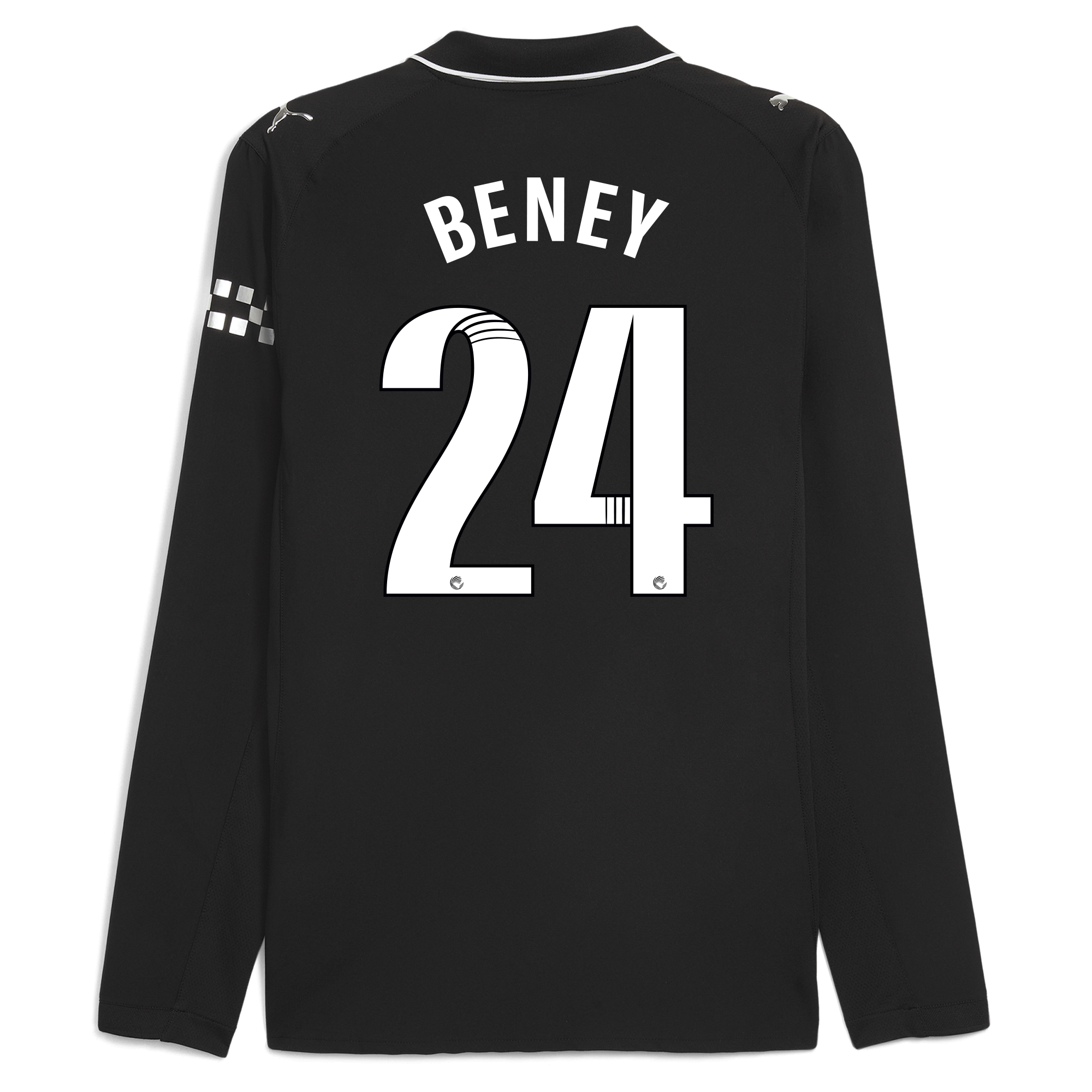 Manchester City manchester city away authentic jersey 202526 long sleeve with beney 24 printing Collection - ManchesterCitystore.com
