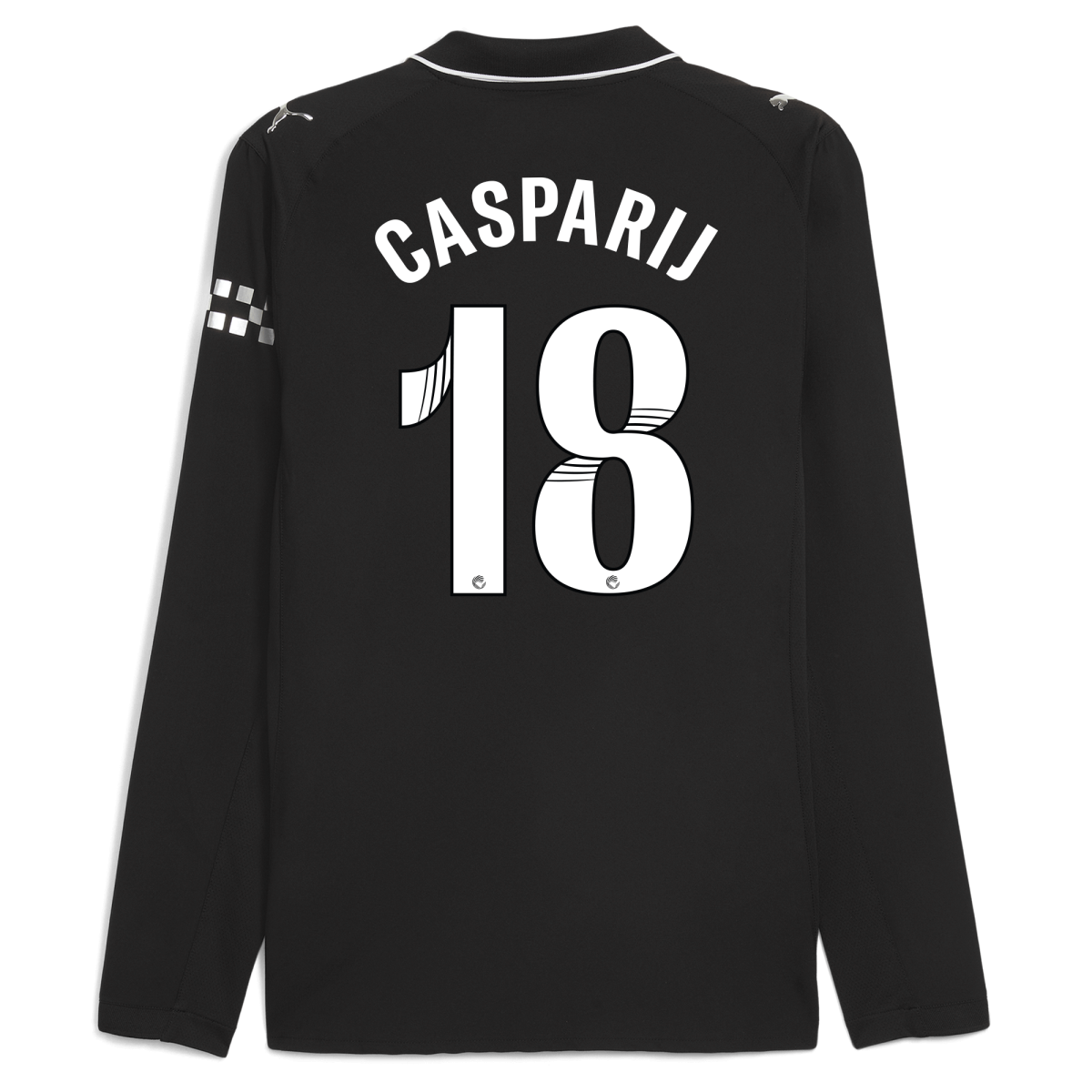 Manchester City manchester city away authentic jersey 202526 long sleeve with casparij 18 printing Collection - ManchesterCitystore.com