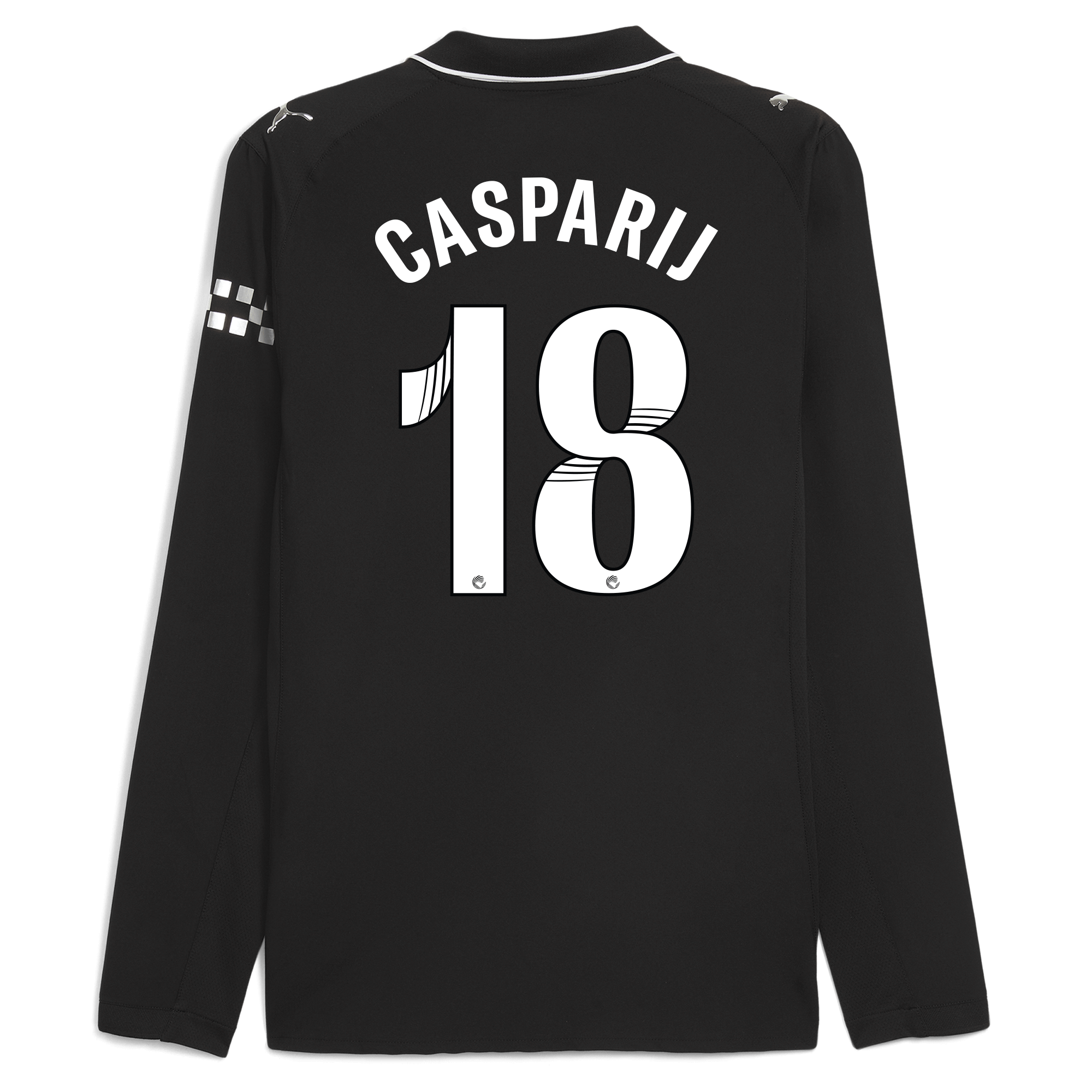 Manchester City manchester city away authentic jersey 202526 long sleeve with casparij 18 printing Collection - ManchesterCitystore.com