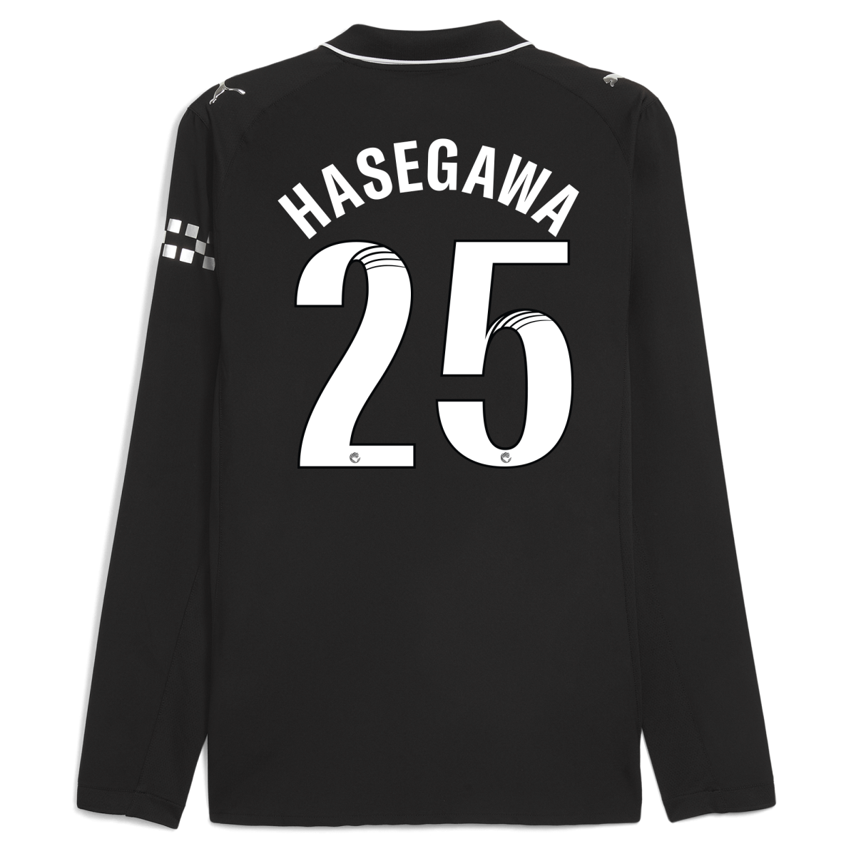 Manchester City manchester city away authentic jersey 202526 long sleeve with hasegawa 25 printing Collection - ManchesterCitystore.com