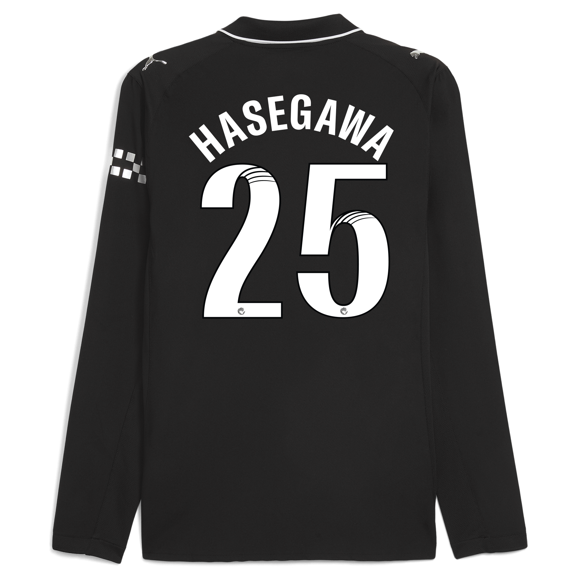 Manchester City manchester city away authentic jersey 202526 long sleeve with hasegawa 25 printing Collection - ManchesterCitystore.com