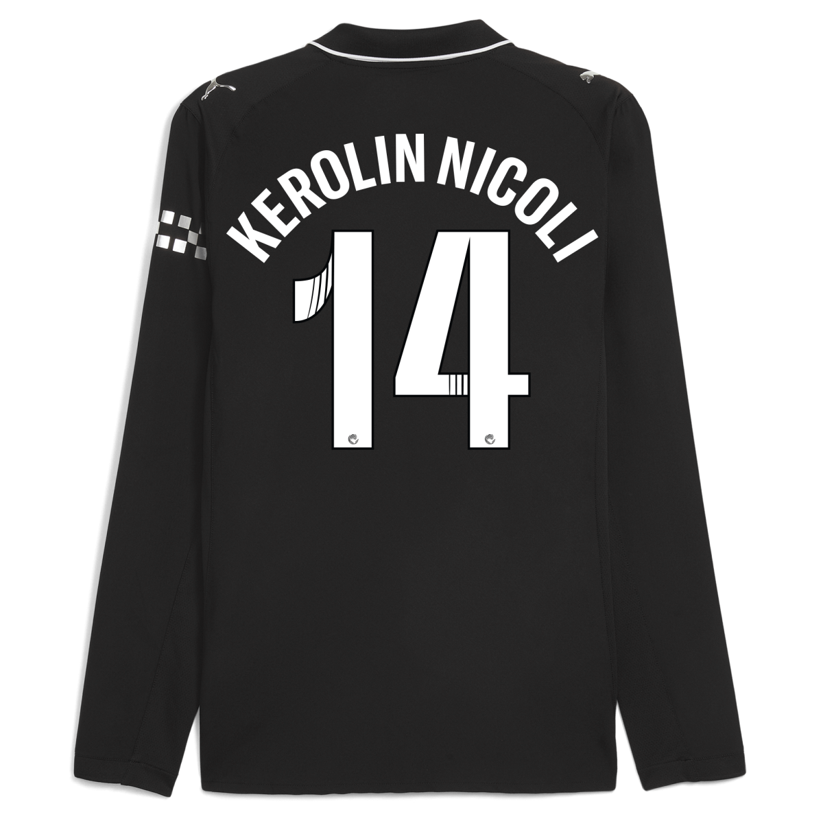 Manchester City manchester city away authentic jersey 202526 long sleeve with kerolin nicoli 14 printing Collection - ManchesterCitystore.com