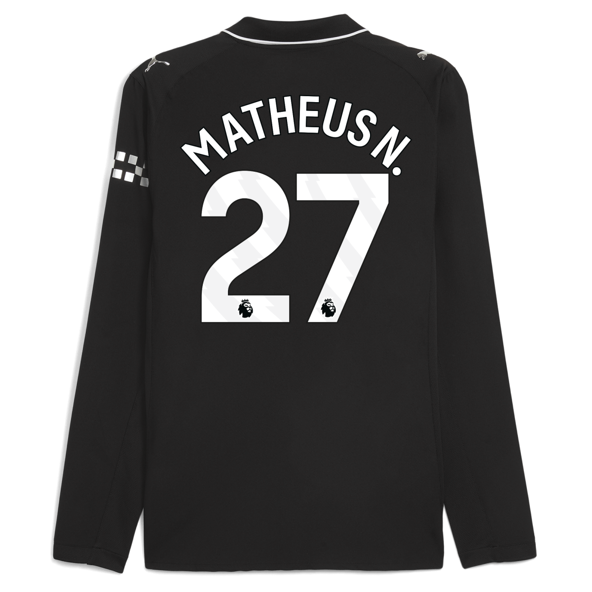 Manchester City manchester city away authentic jersey 202526 long sleeve with matheus n. 27 printing Collection - ManchesterCitystore.com