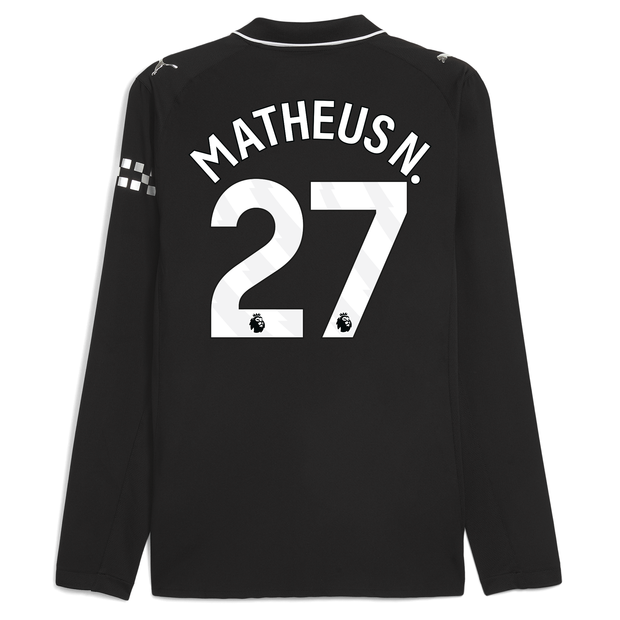 Manchester City manchester city away authentic jersey 202526 long sleeve with matheus n. 27 printing Collection - ManchesterCitystore.com