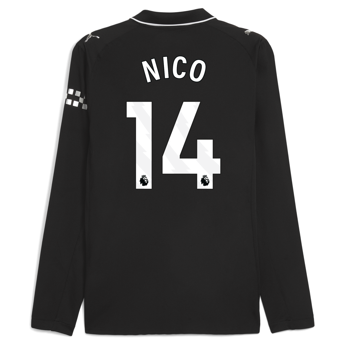 Manchester City manchester city away authentic jersey 202526 long sleeve with nico 14 printing Collection - ManchesterCitystore.com