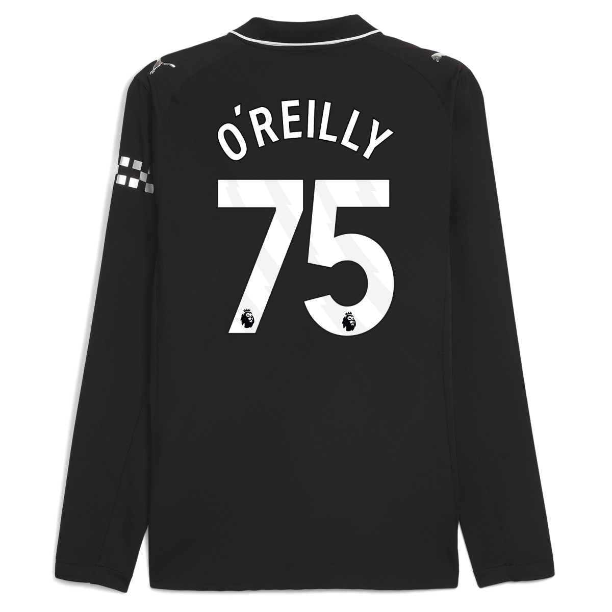 Manchester City manchester city away authentic jersey 202526 long sleeve with oreilly 75 printing Collection - ManchesterCitystore.com