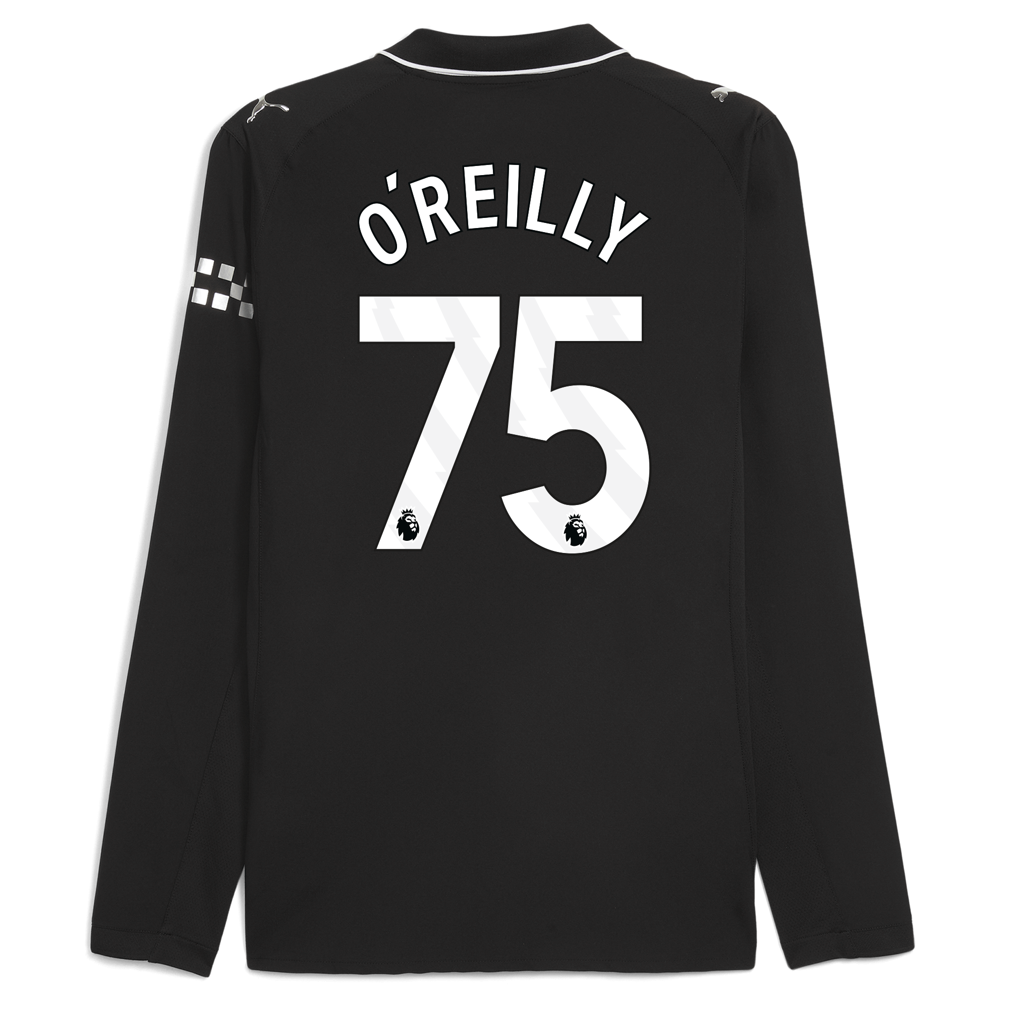 Manchester City manchester city away authentic jersey 202526 long sleeve with oreilly 75 printing Collection - ManchesterCitystore.com