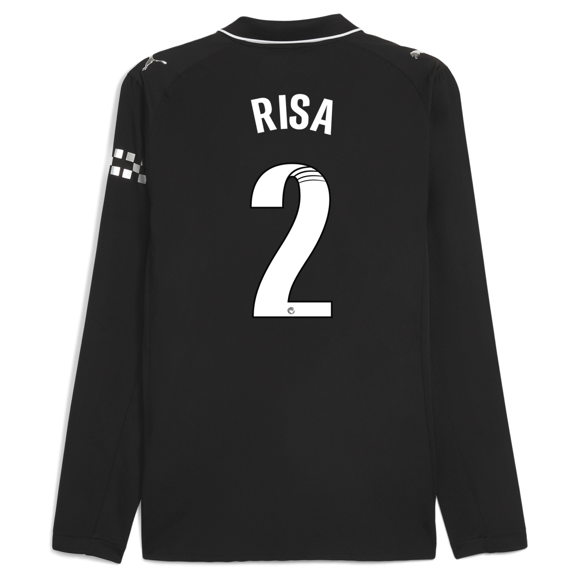 Manchester City manchester city away authentic jersey 202526 long sleeve with risa 2 printing Collection - ManchesterCitystore.com