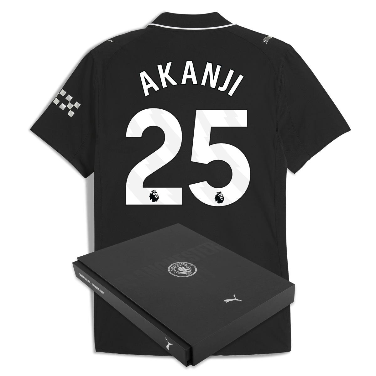 Manchester City manchester city away authentic jersey 202526 with akanji 25 printing in gift box Collection - ManchesterCitystore.com