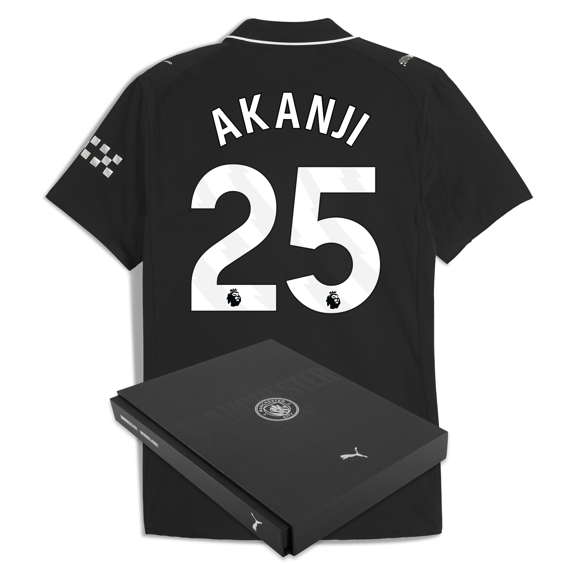 Manchester City manchester city away authentic jersey 202526 with akanji 25 printing in gift box Collection - ManchesterCitystore.com