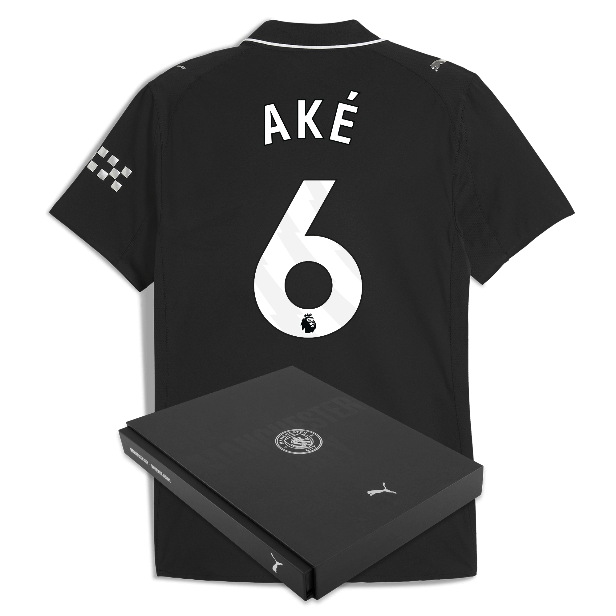Manchester City manchester city away authentic jersey 202526 with ake 6 printing in gift box Collection - ManchesterCitystore.com
