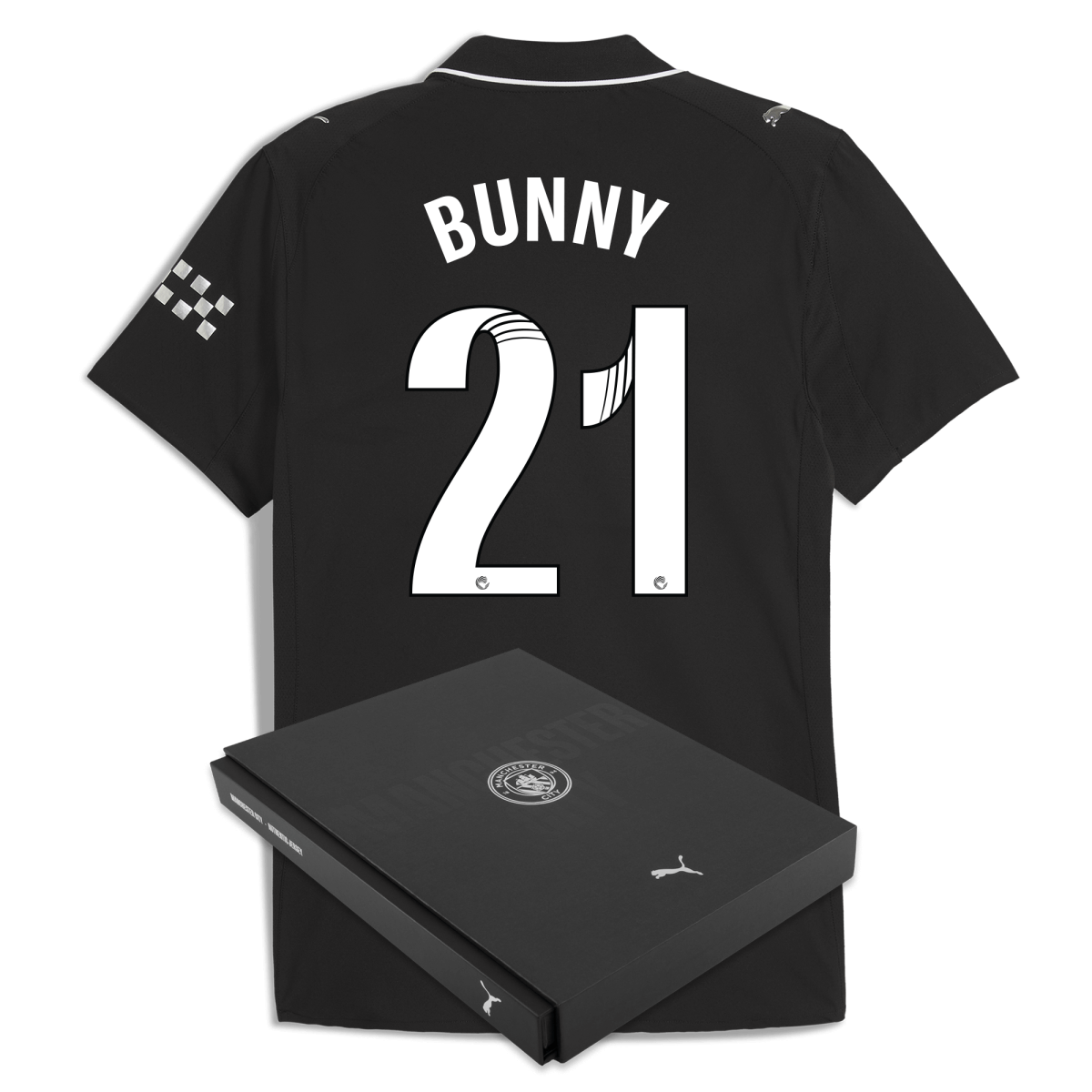 Manchester City manchester city away authentic jersey 202526 with bunny 21 printing in gift box Collection - ManchesterCitystore.com
