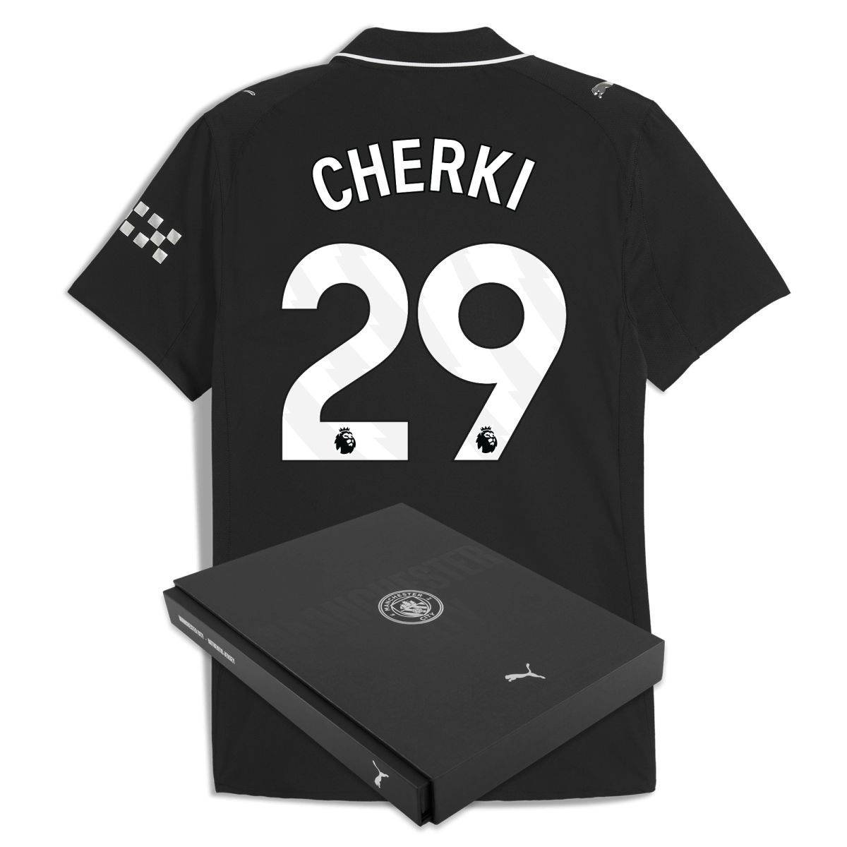 Manchester City manchester city away authentic jersey 202526 with cherki 29 printing in gift box Collection - ManchesterCitystore.com