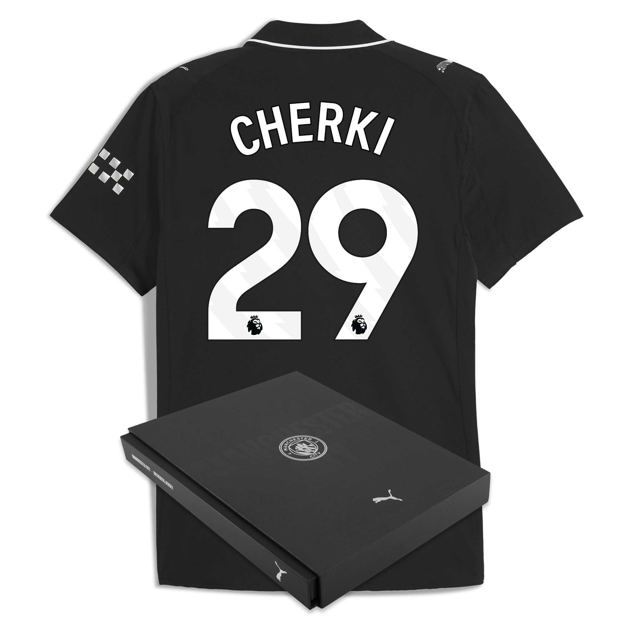 Manchester City manchester city away authentic jersey 202526 with cherki 29 printing in gift box Collection - ManchesterCitystore.com