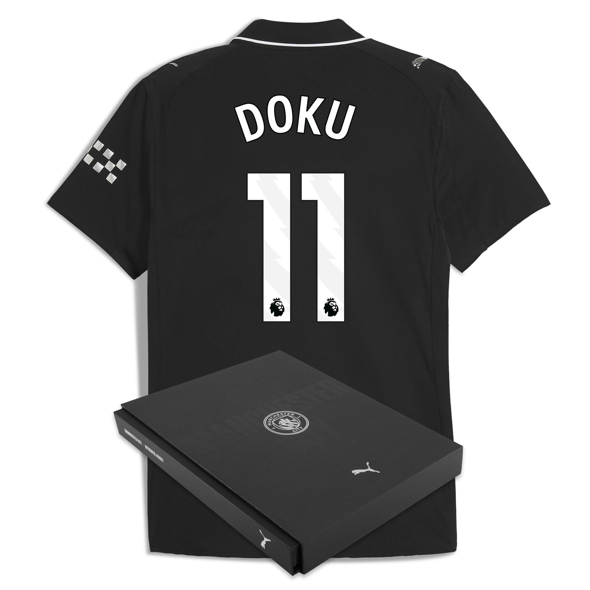 Manchester City manchester city away authentic jersey 202526 with doku 11 printing in gift box Collection - ManchesterCitystore.com