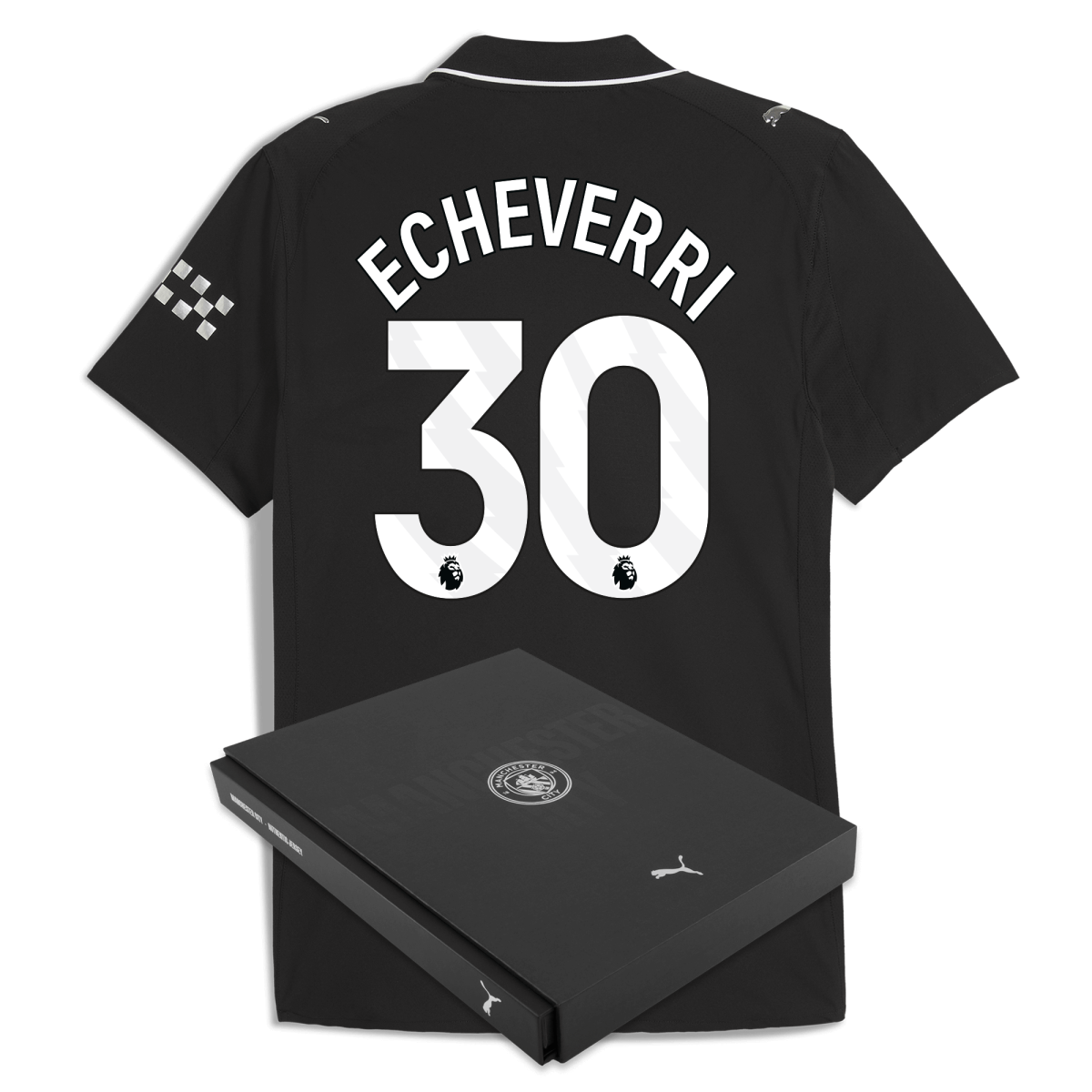 Manchester City manchester city away authentic jersey 202526 with echeverri 30 printing in gift box Collection - ManchesterCitystore.com