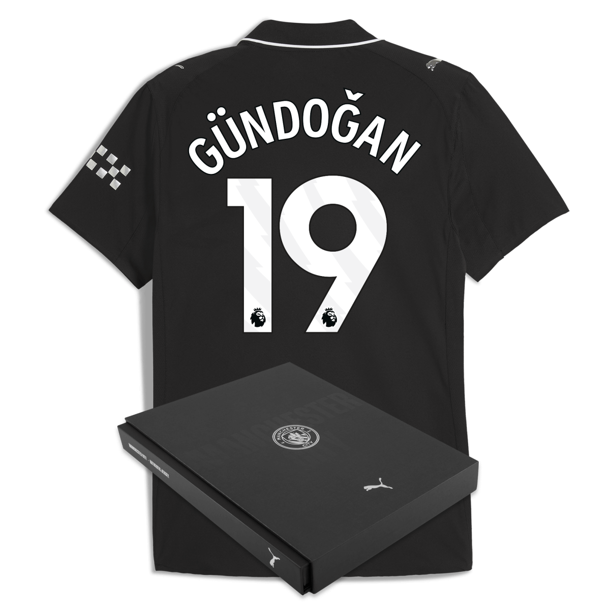 Manchester City manchester city away authentic jersey 202526 with gundogan 19 printing in gift box Collection - ManchesterCitystore.com