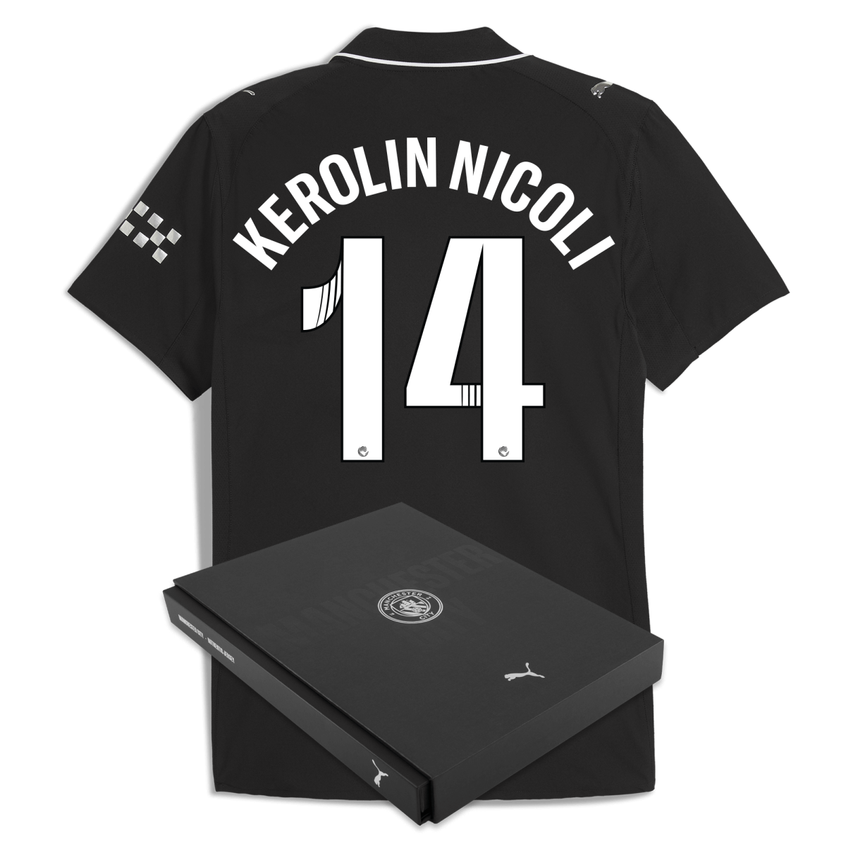 Manchester City manchester city away authentic jersey 202526 with kerolin nicoli 14 printing in gift box Collection - ManchesterCitystore.com