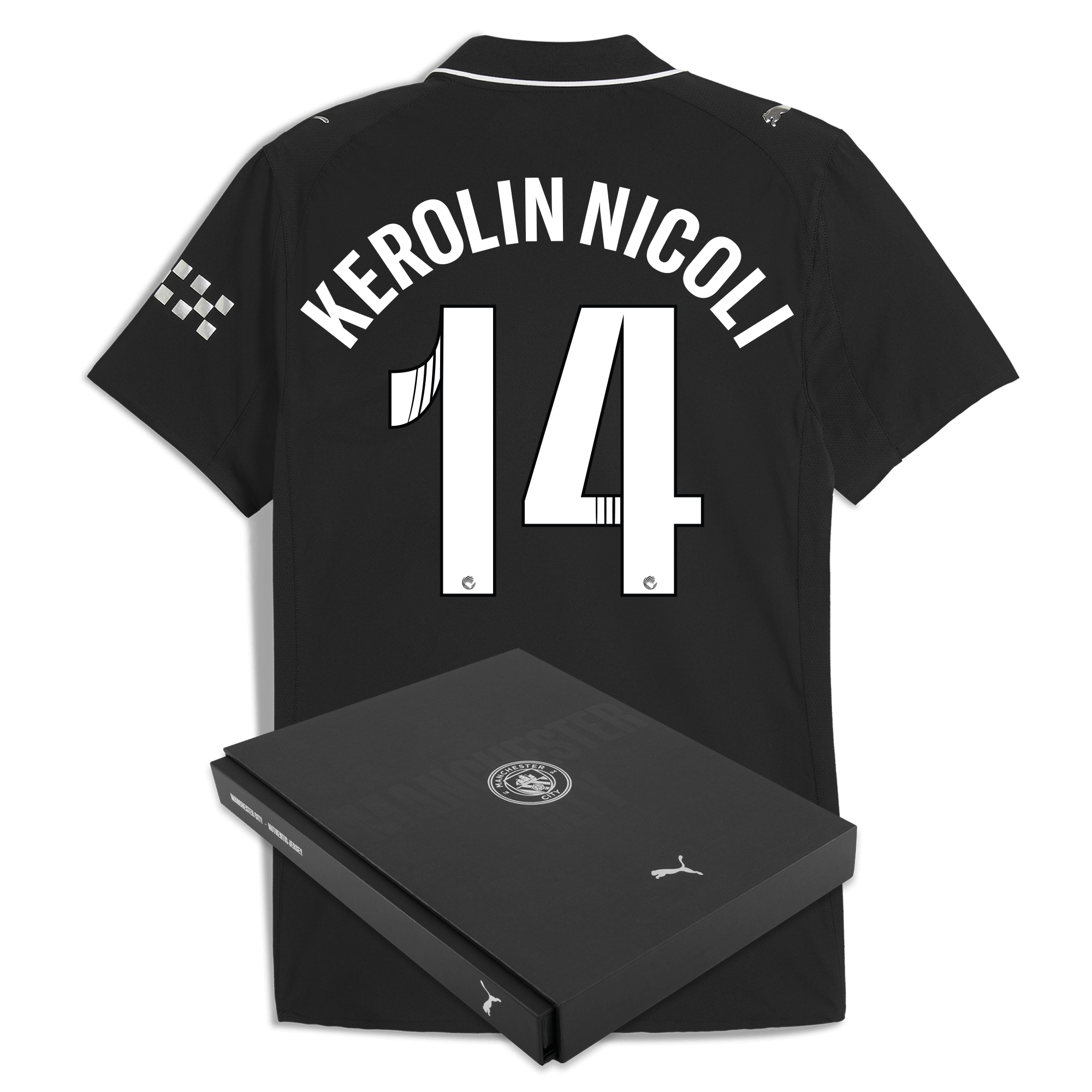 Manchester City manchester city away authentic jersey 202526 with kerolin nicoli 14 printing in gift box Collection - ManchesterCitystore.com