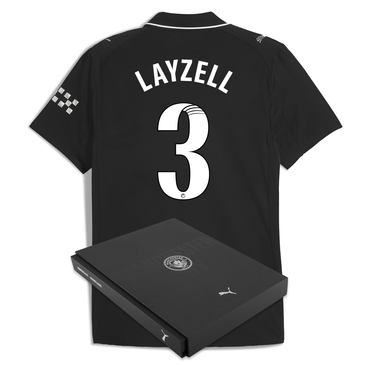 Manchester City manchester city away authentic jersey 202526 with layzell 3 printing in gift box Collection - ManchesterCitystore.com
