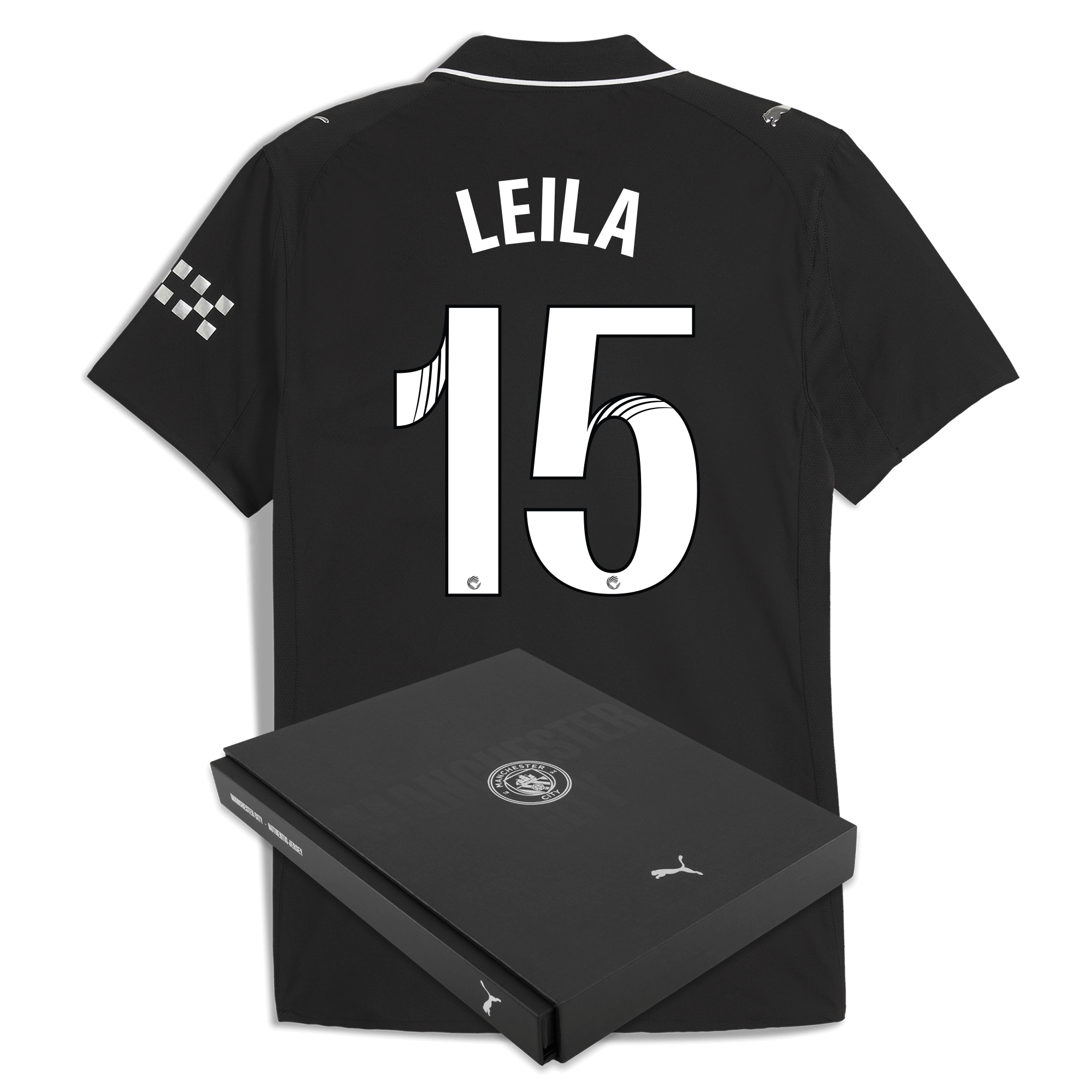 Manchester City manchester city away authentic jersey 202526 with leila 15 printing in gift box Collection - ManchesterCitystore.com