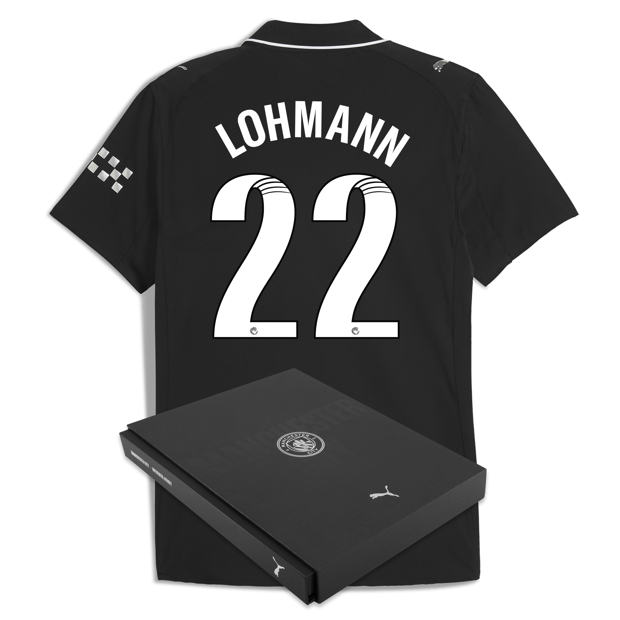 Manchester City manchester city away authentic jersey 202526 with lohmann 22 printing in gift box Collection - ManchesterCitystore.com