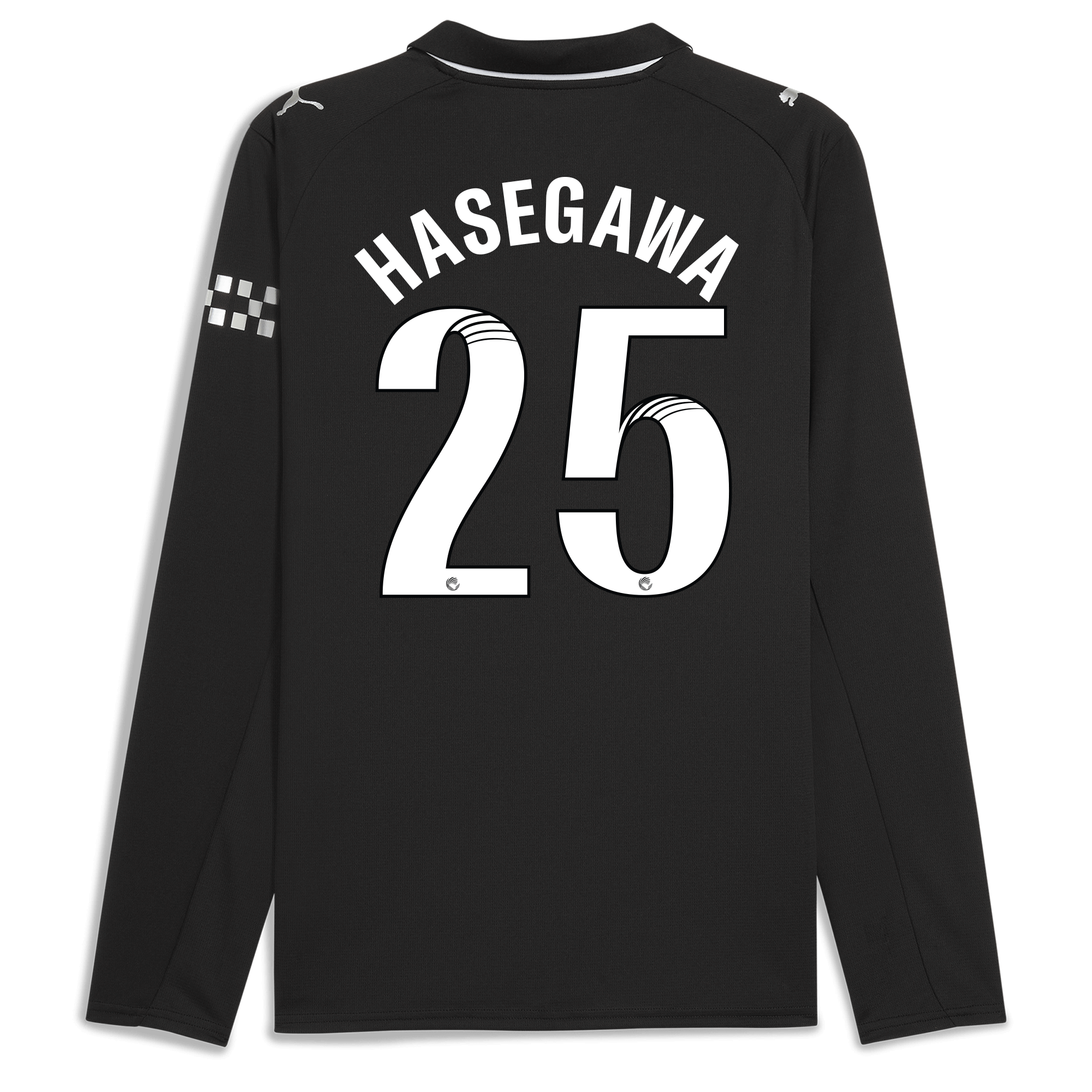 Manchester City manchester city away jersey 202526 long sleeve with hasegawa 25 printing Collection - ManchesterCitystore.com
