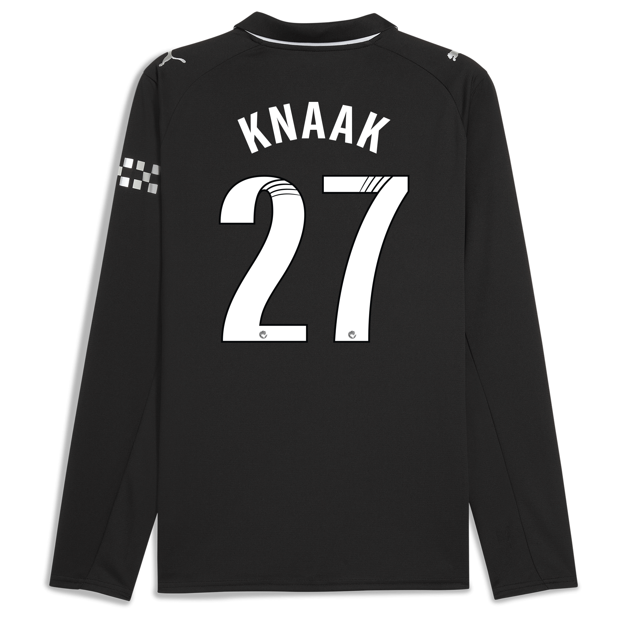Manchester City manchester city away jersey 202526 long sleeve with knaak 27 printing Collection - ManchesterCitystore.com