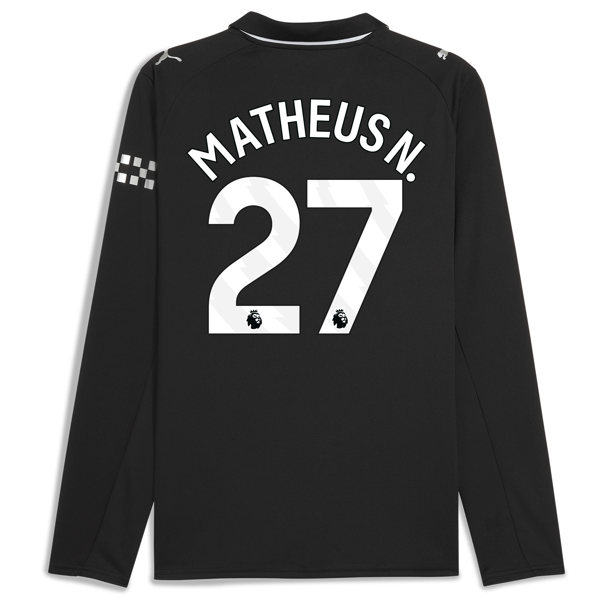Manchester City manchester city away jersey 202526 long sleeve with matheus n. 27 printing Collection - ManchesterCitystore.com
