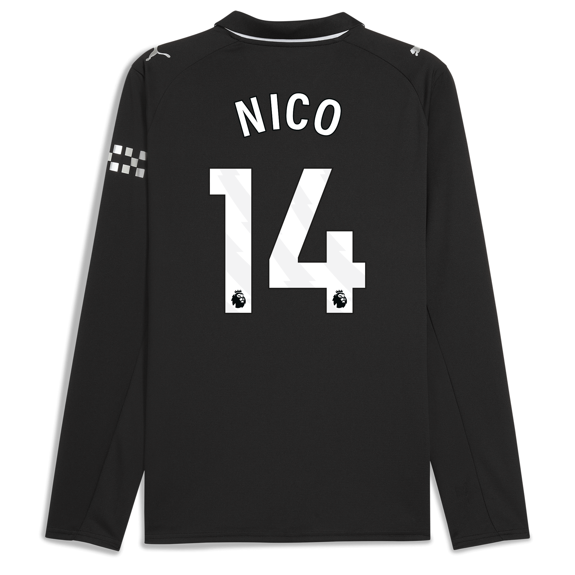 Manchester City manchester city away jersey 202526 long sleeve with nico 14 printing Collection - ManchesterCitystore.com