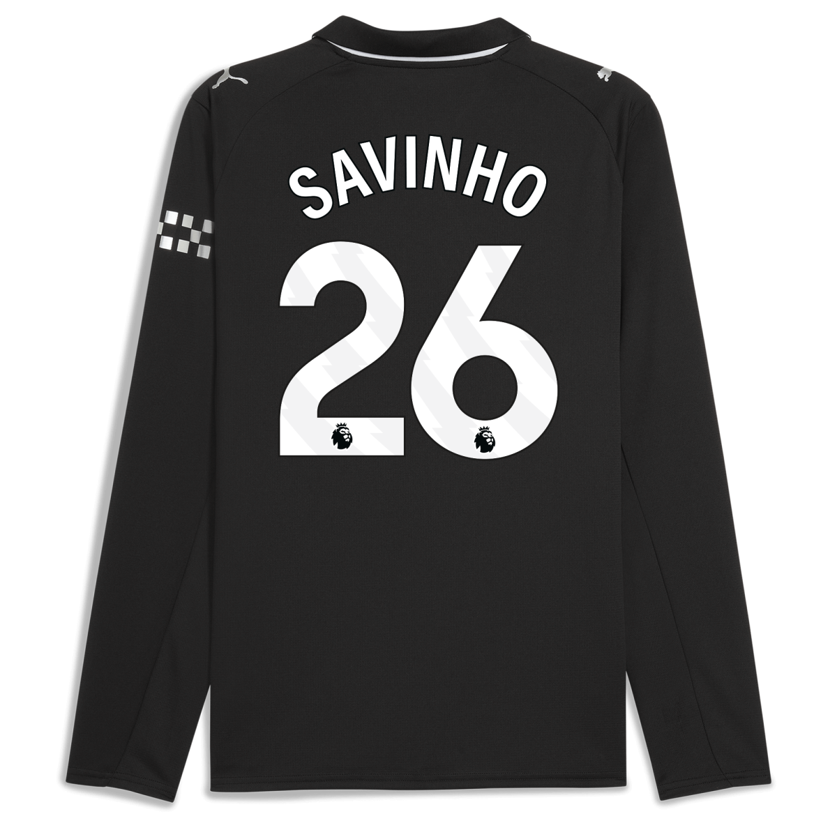 Manchester City manchester city away jersey 202526 long sleeve with savinho 26 printing Collection - ManchesterCitystore.com