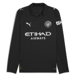Manchester City manchester city away jersey black 202526 long sleeve with custom printing Collection - ManchesterCitystore.com