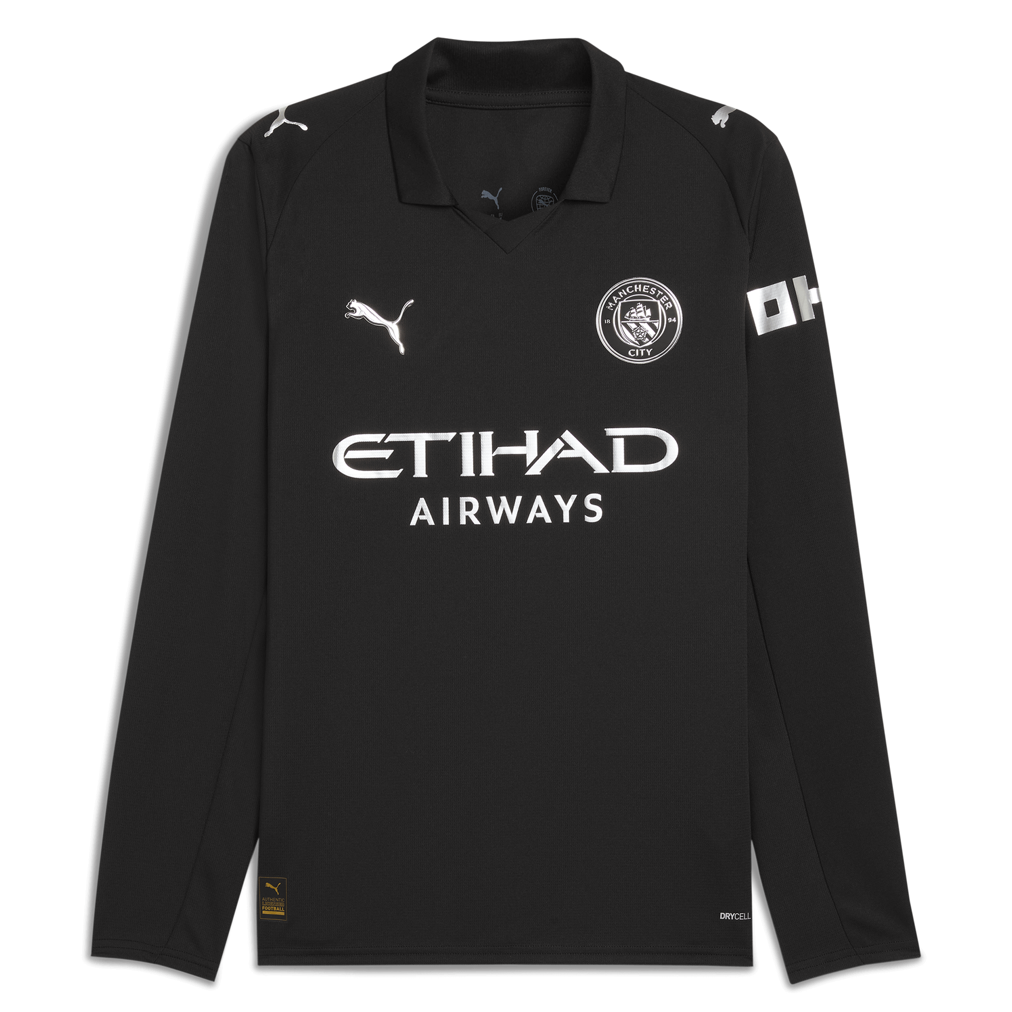 Manchester City manchester city away jersey black 202526 long sleeve with custom printing Collection - ManchesterCitystore.com