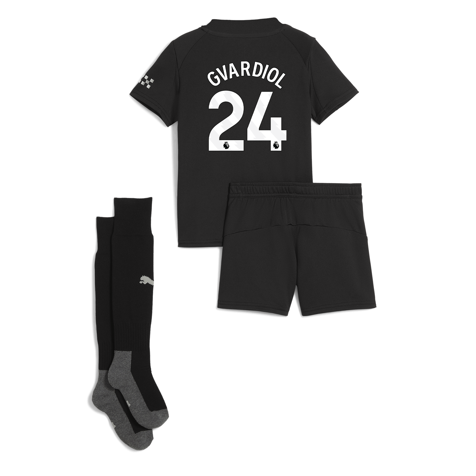 Manchester City manchester city away mini kit 202526 with gvardiol 24 printing Collection - ManchesterCitystore.com