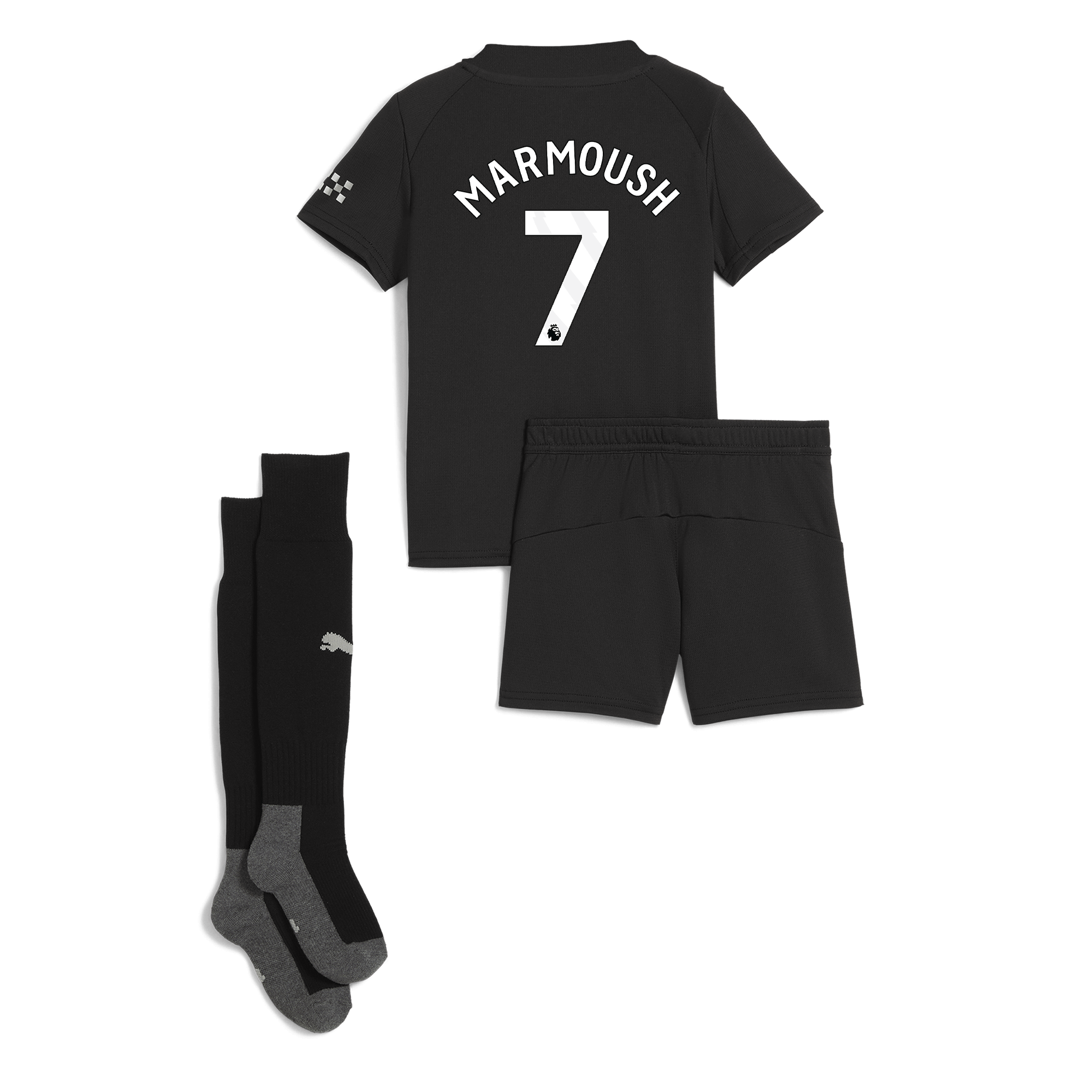 Manchester City manchester city away mini kit 202526 with marmoush 7 printing Collection - ManchesterCitystore.com