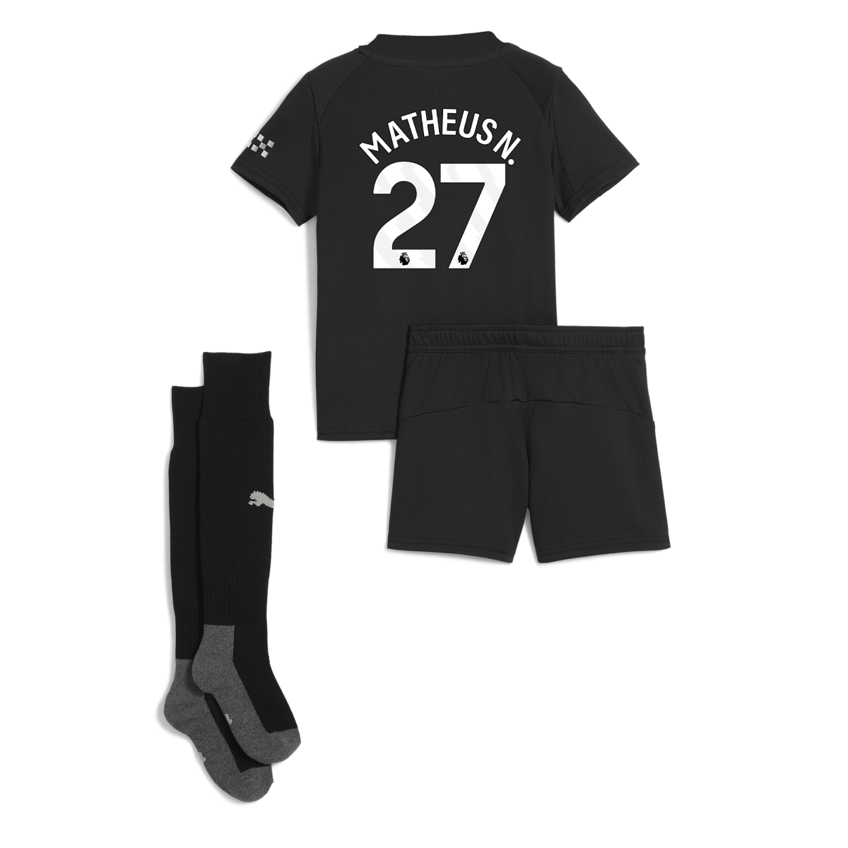 Manchester City manchester city away mini kit 202526 with matheus n. 27 printing Collection - ManchesterCitystore.com
