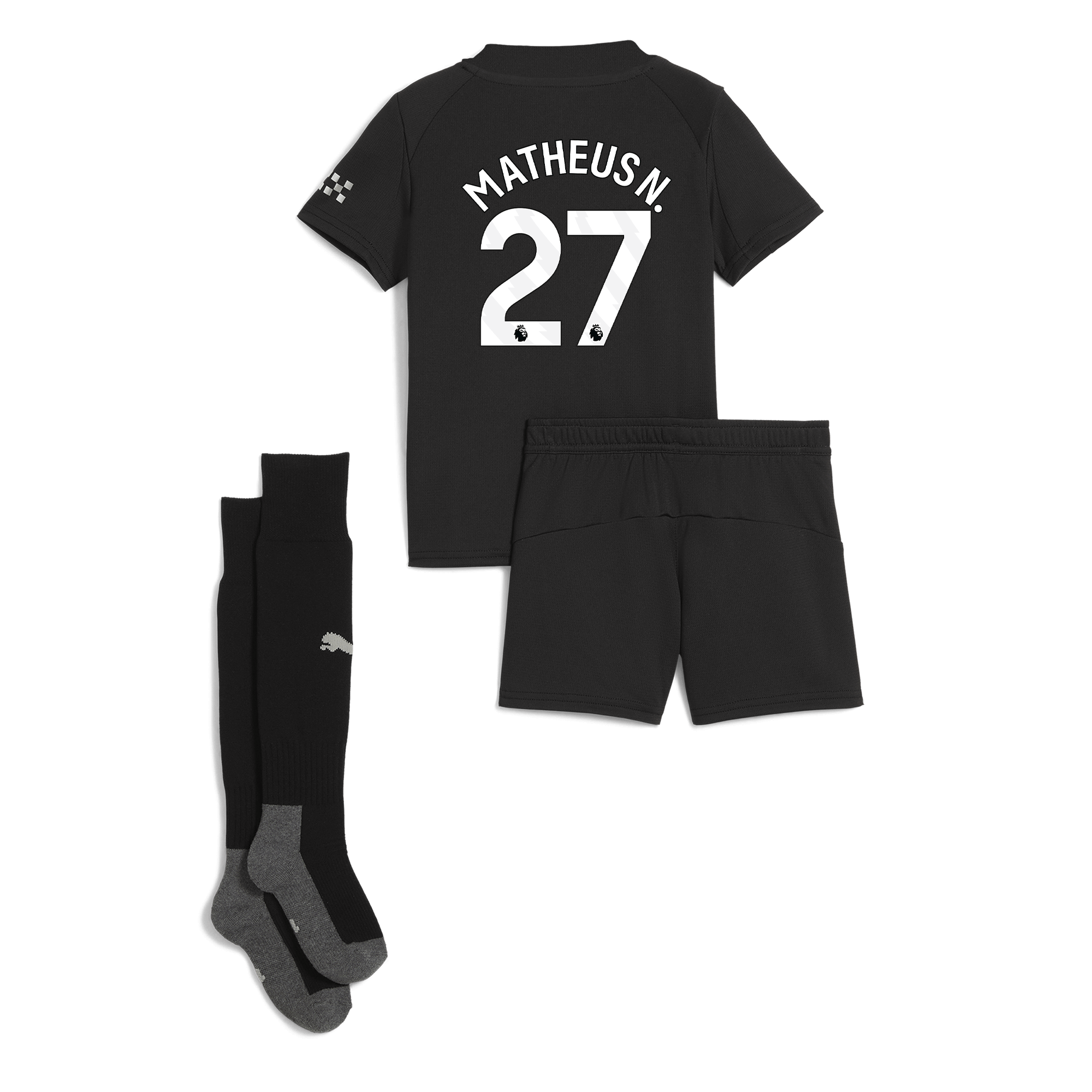Manchester City manchester city away mini kit 202526 with matheus n. 27 printing Collection - ManchesterCitystore.com