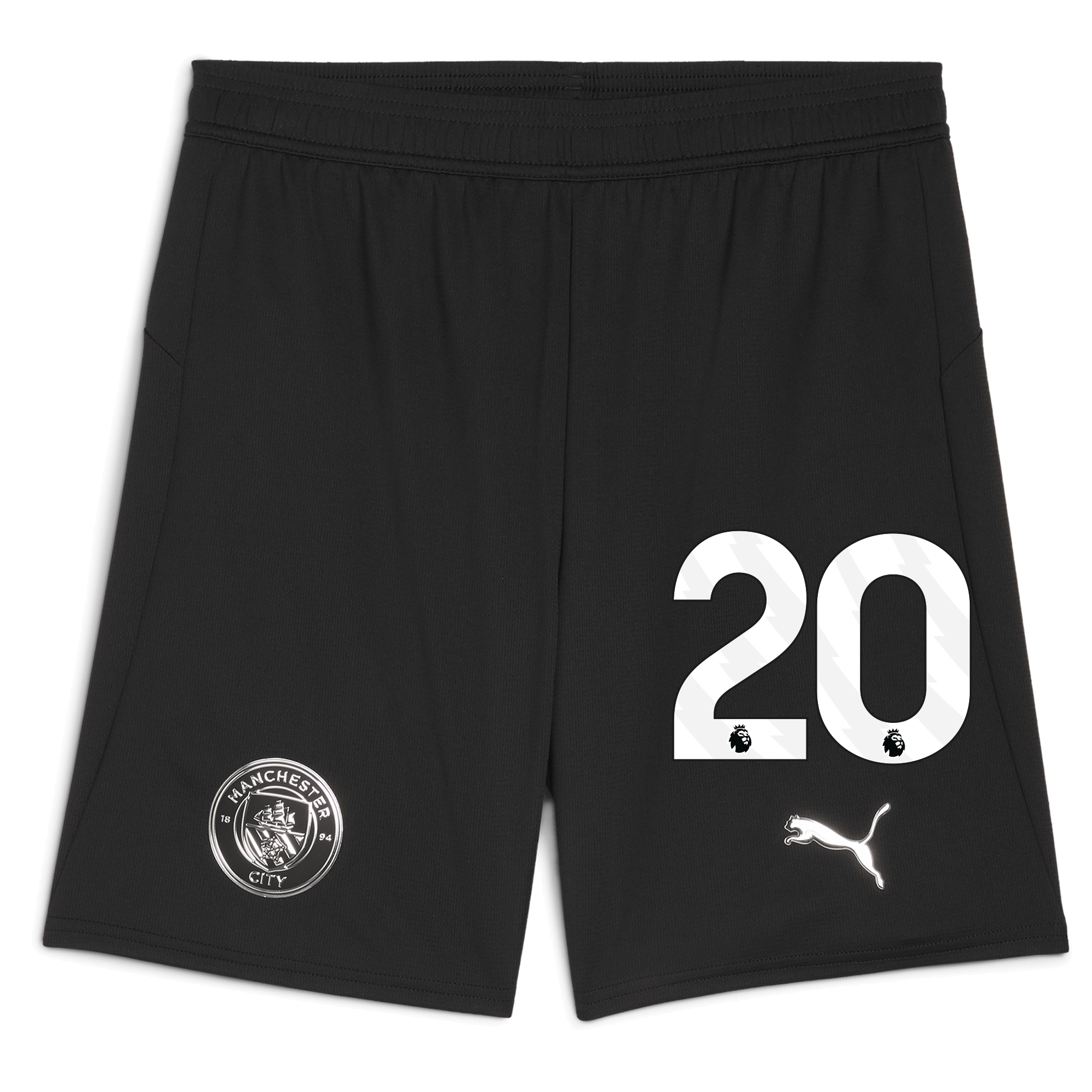 Manchester City manchester city football shorts black 202526 with 20 Collection - ManchesterCitystore.com