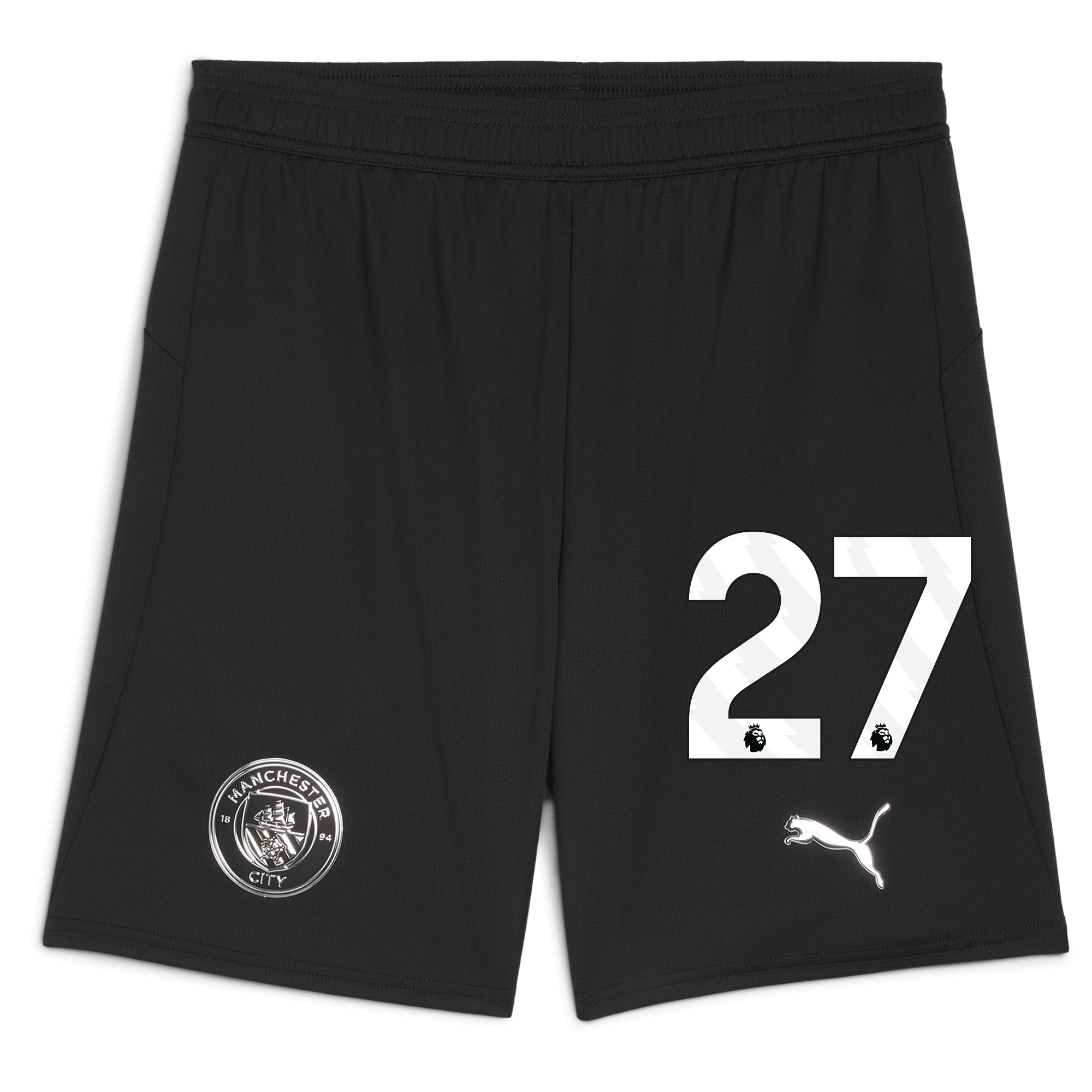 Manchester City manchester city football shorts black 202526 with 27 Collection - ManchesterCitystore.com