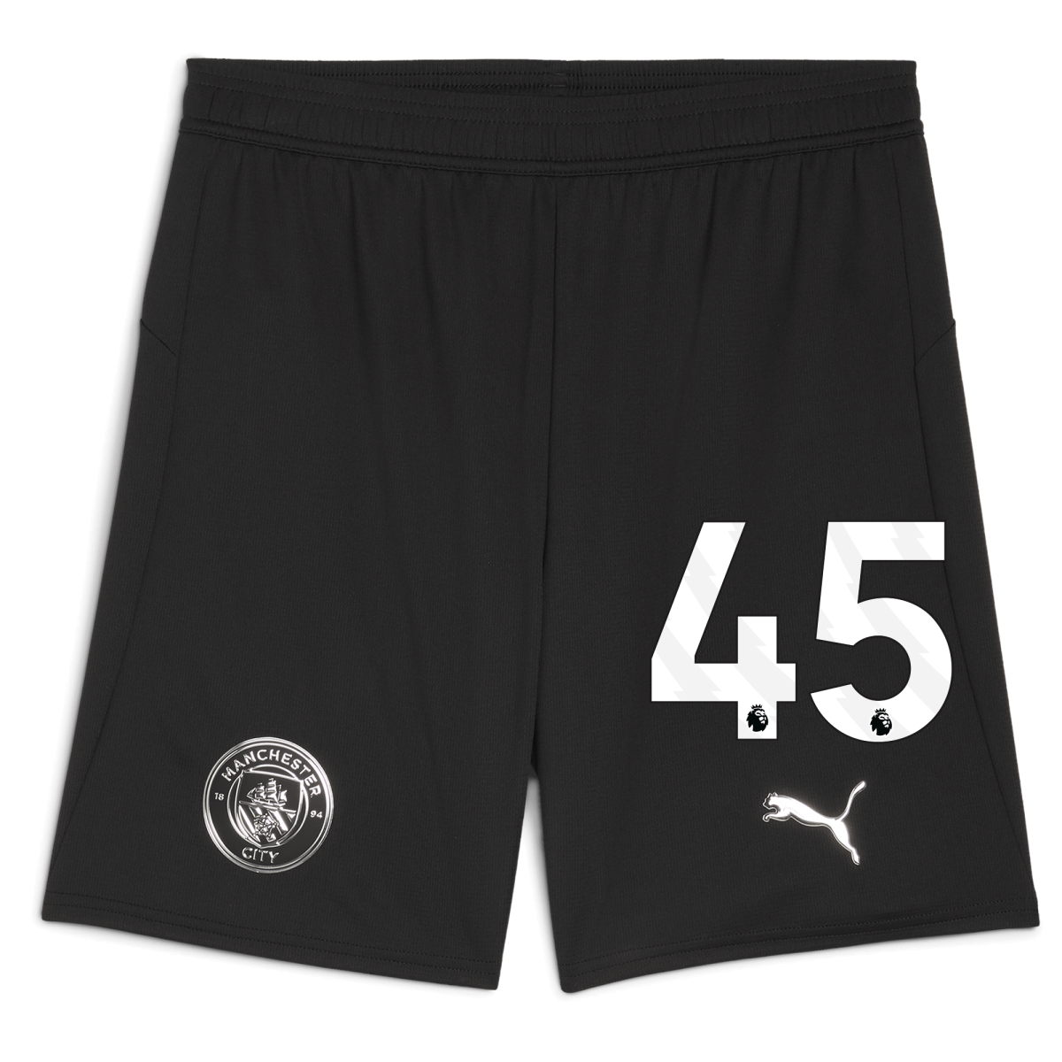 Manchester City manchester city football shorts black 202526 with 45 Collection - ManchesterCitystore.com