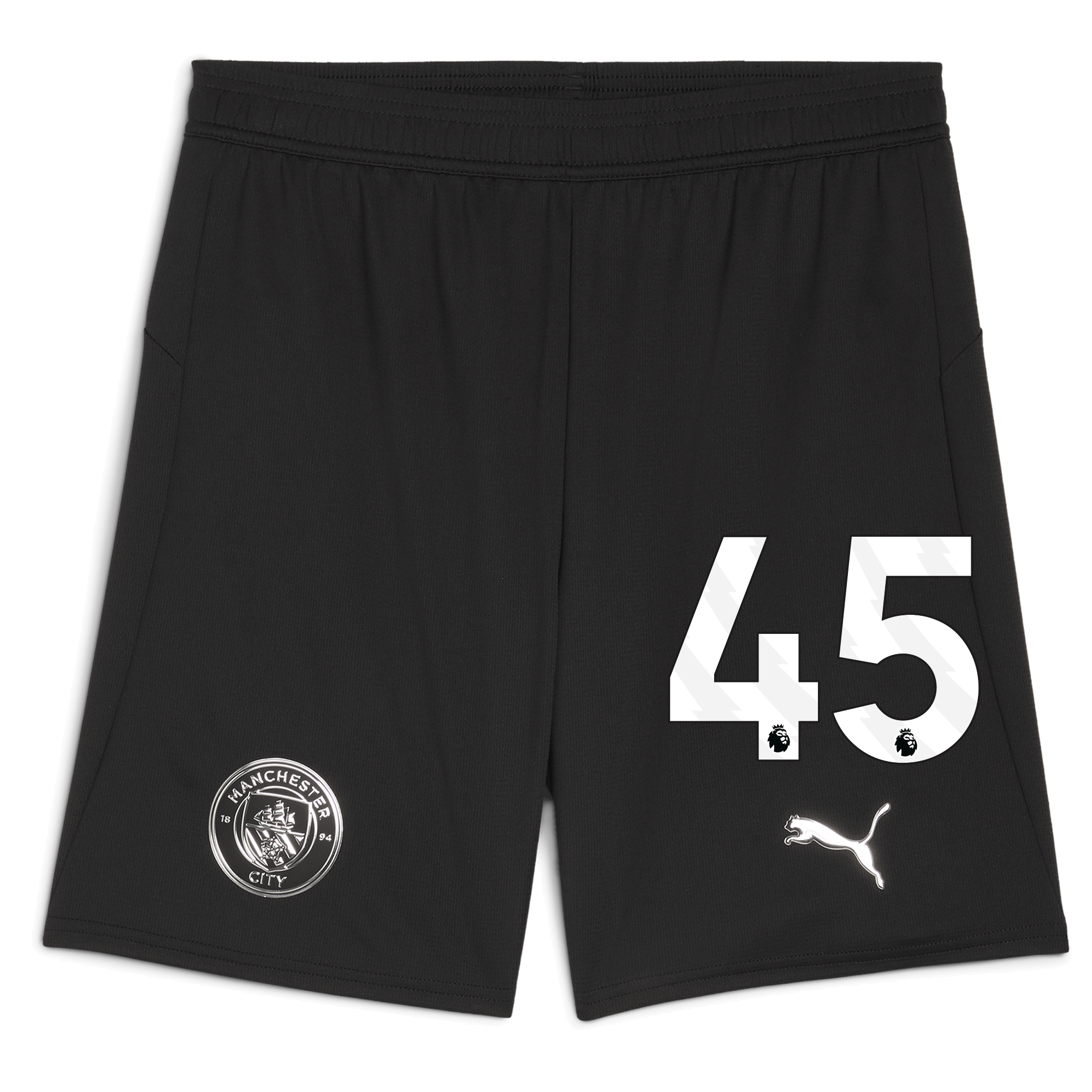 Manchester City manchester city football shorts black 202526 with 45 Collection - ManchesterCitystore.com