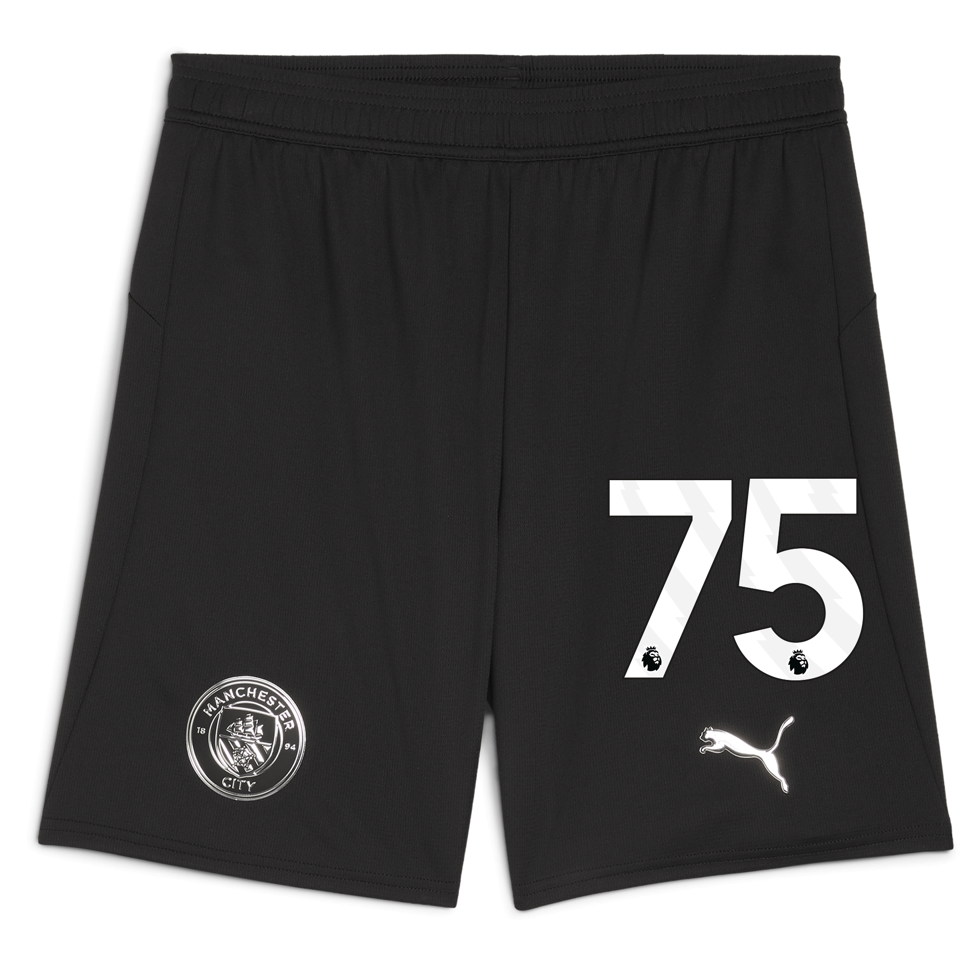 Manchester City manchester city football shorts black 202526 with 75 Collection - ManchesterCitystore.com